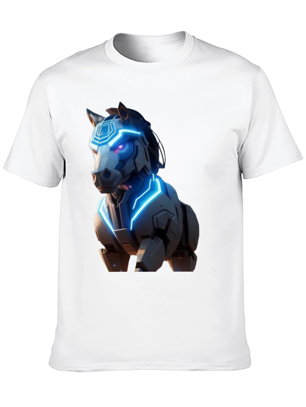 Cyber Horse Graphic T-Shirt