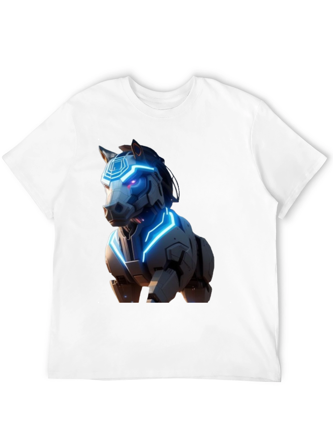 Cyber Horse Graphic T-Shirt