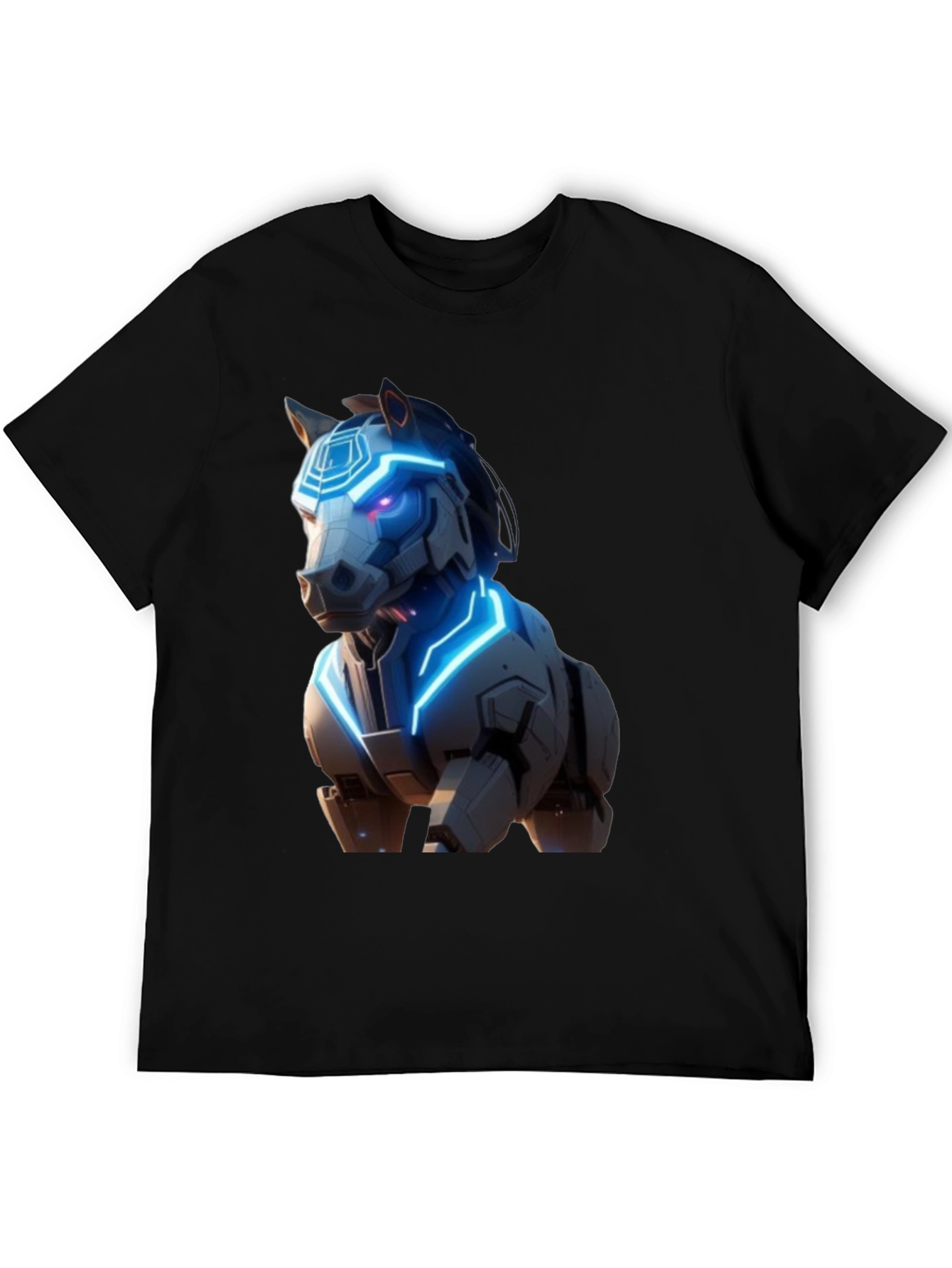 Cyber Horse Graphic T-Shirt