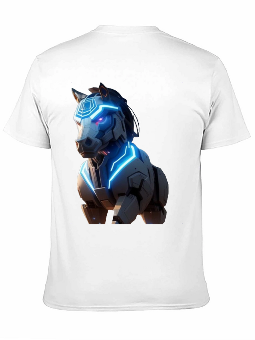 Cyber Horse Graphic T-Shirt