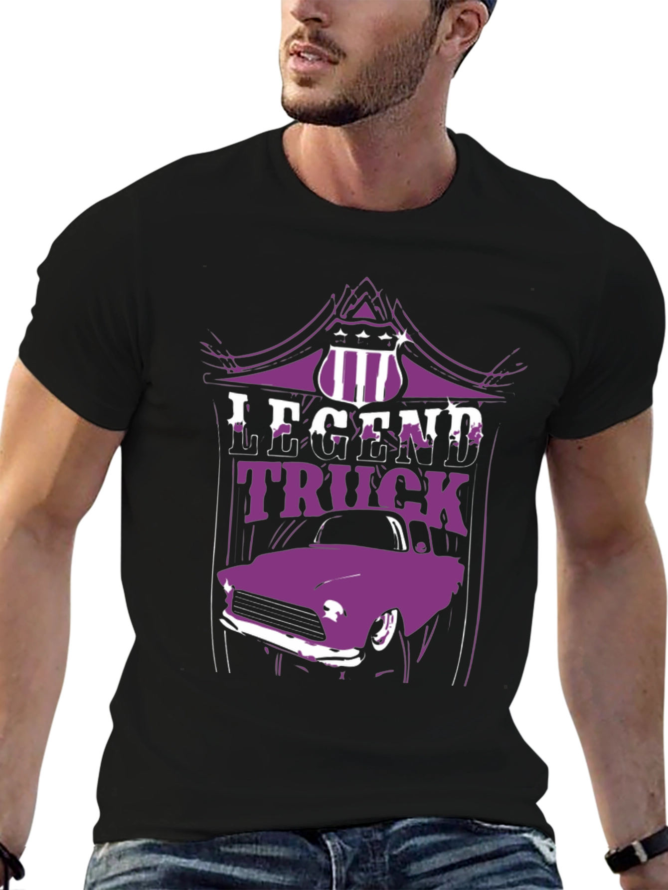 Legend Truck Graphic Tee - Classic Car Design