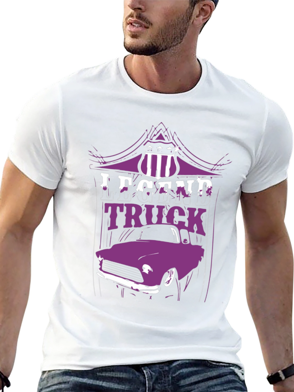 Legend Truck Graphic Tee - Classic Car Design