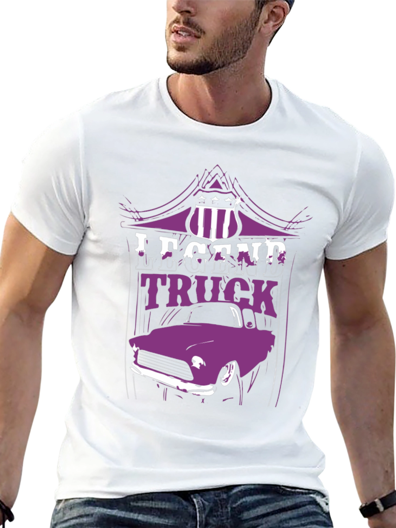 Legend Truck Graphic Tee - Classic Car Design