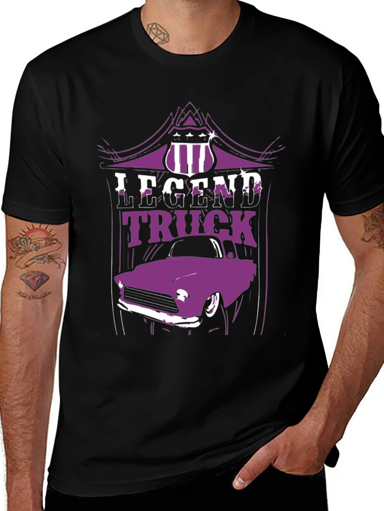 Legend Truck Graphic Tee - Classic Car Design