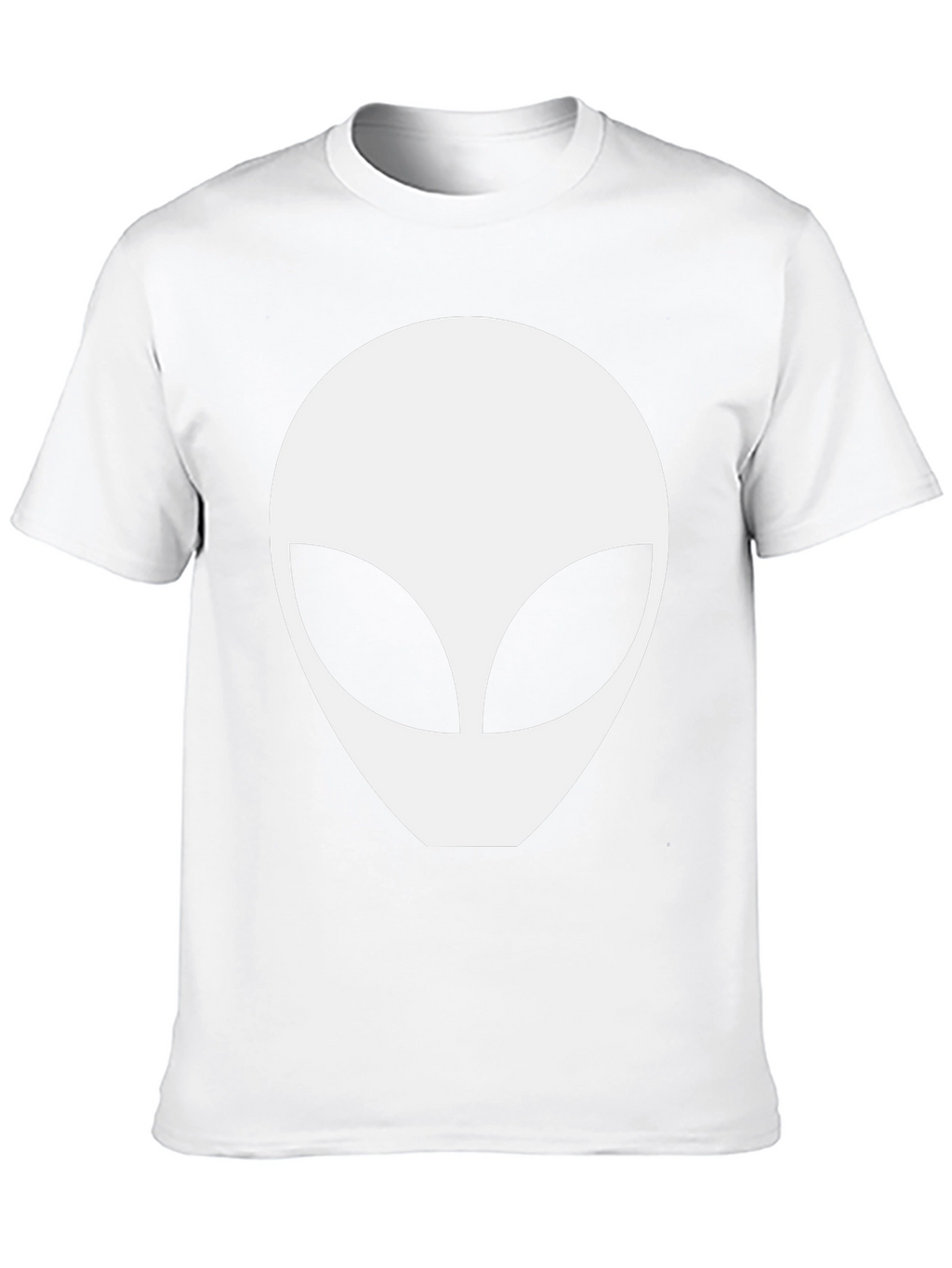 Alien Head Graphic Tee - Black Cotton Comfort