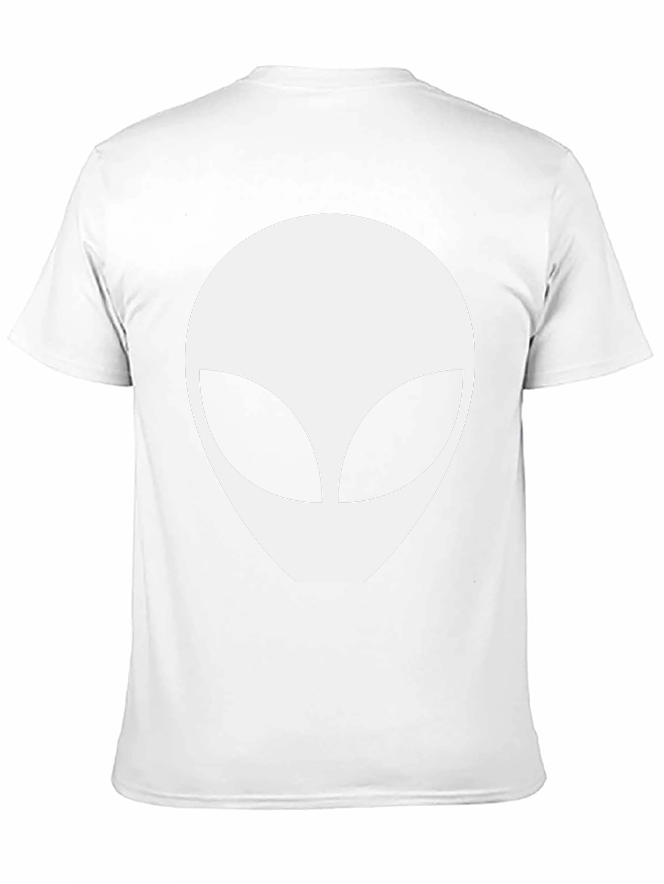 Alien Head Graphic Tee - Black Cotton Comfort