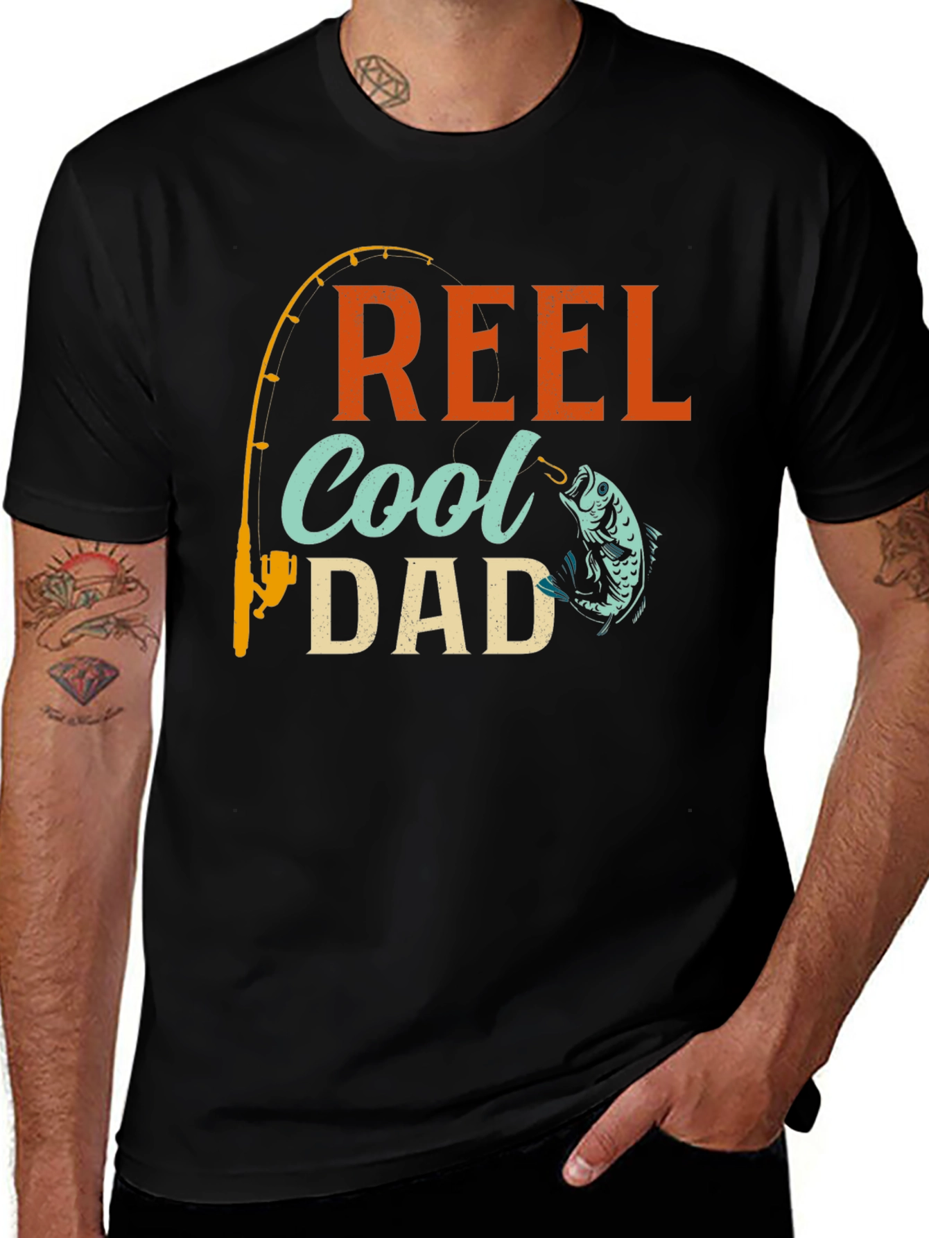 Reel Cool Dad Fishing T-Shirt