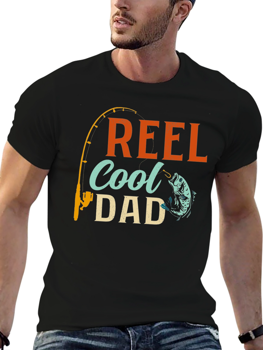 Reel Cool Dad Fishing T-Shirt