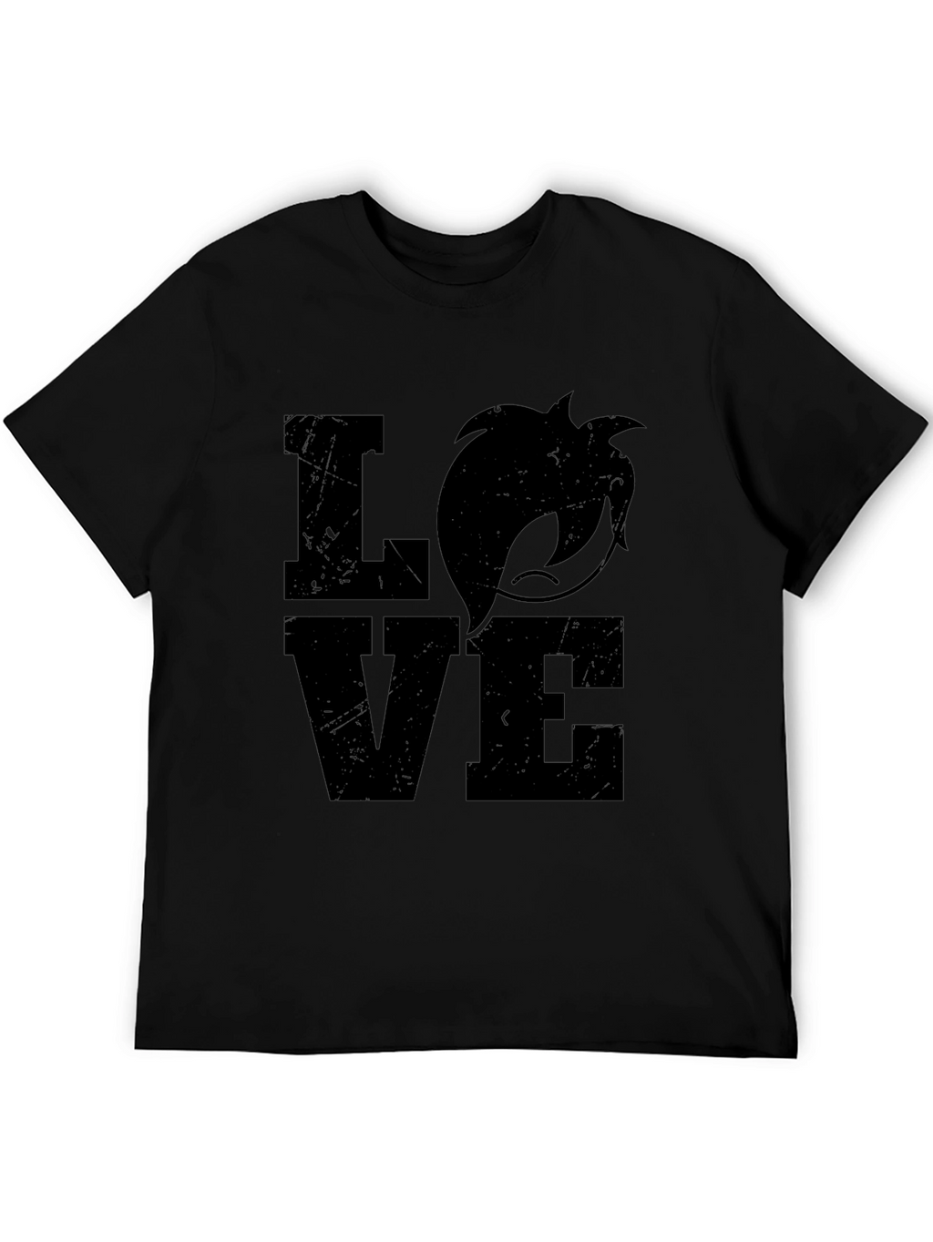 Love Fox Graphic Black T-Shirt