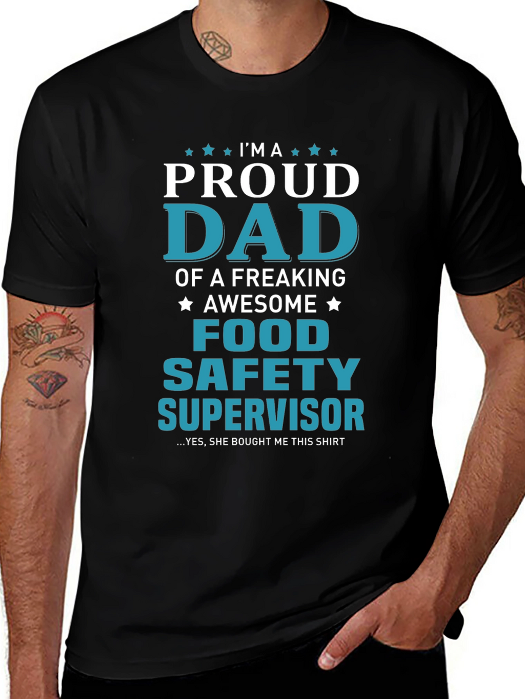 Proud Food Safety Supervisor Dad T-Shirt