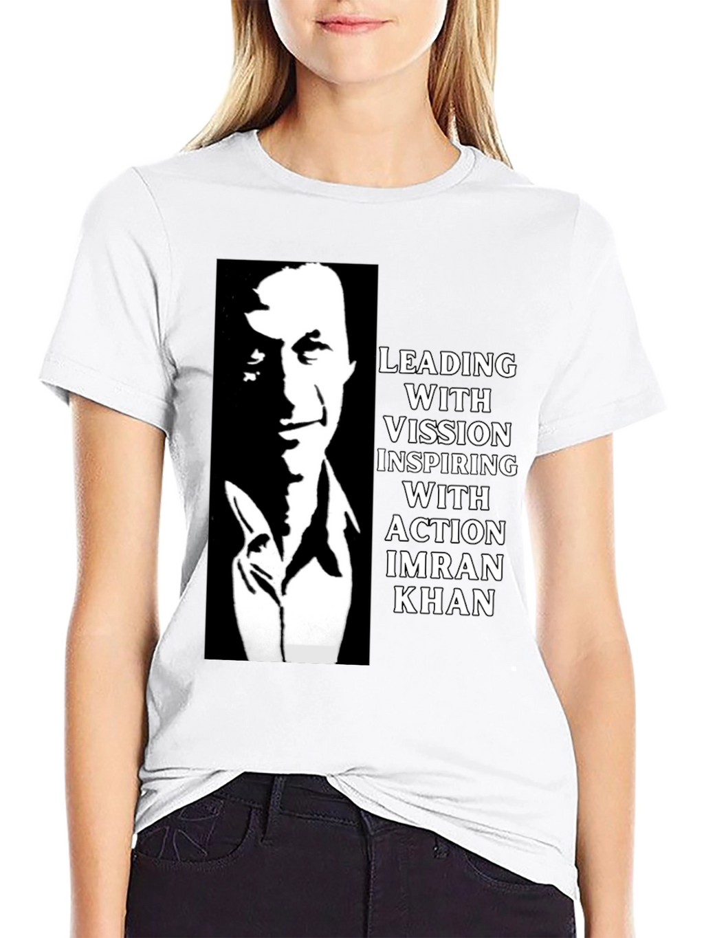 Imran Khan Leading with Vision Graphic T-Shirt