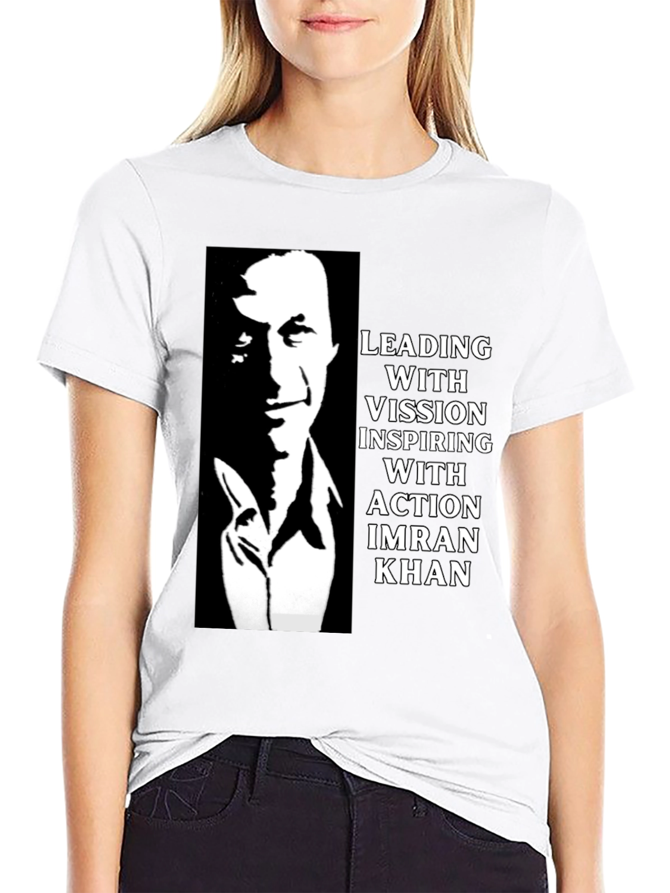 Imran Khan Leading with Vision Graphic T-Shirt