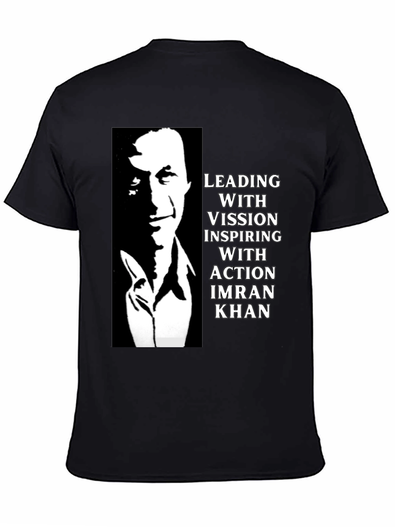 Imran Khan Leading with Vision Graphic T-Shirt