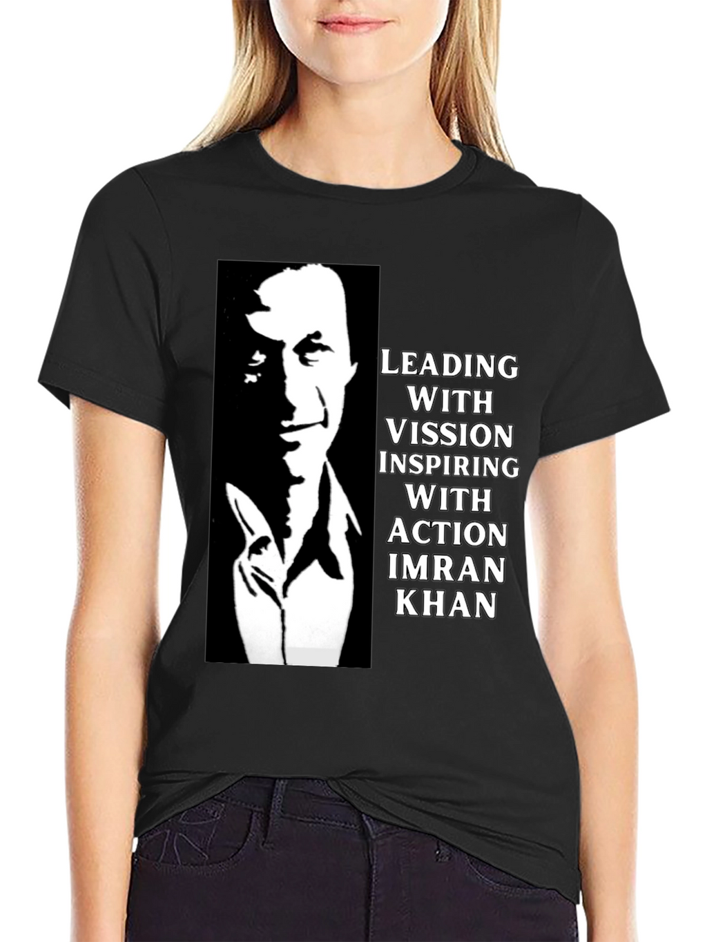 Imran Khan Leading with Vision Graphic T-Shirt