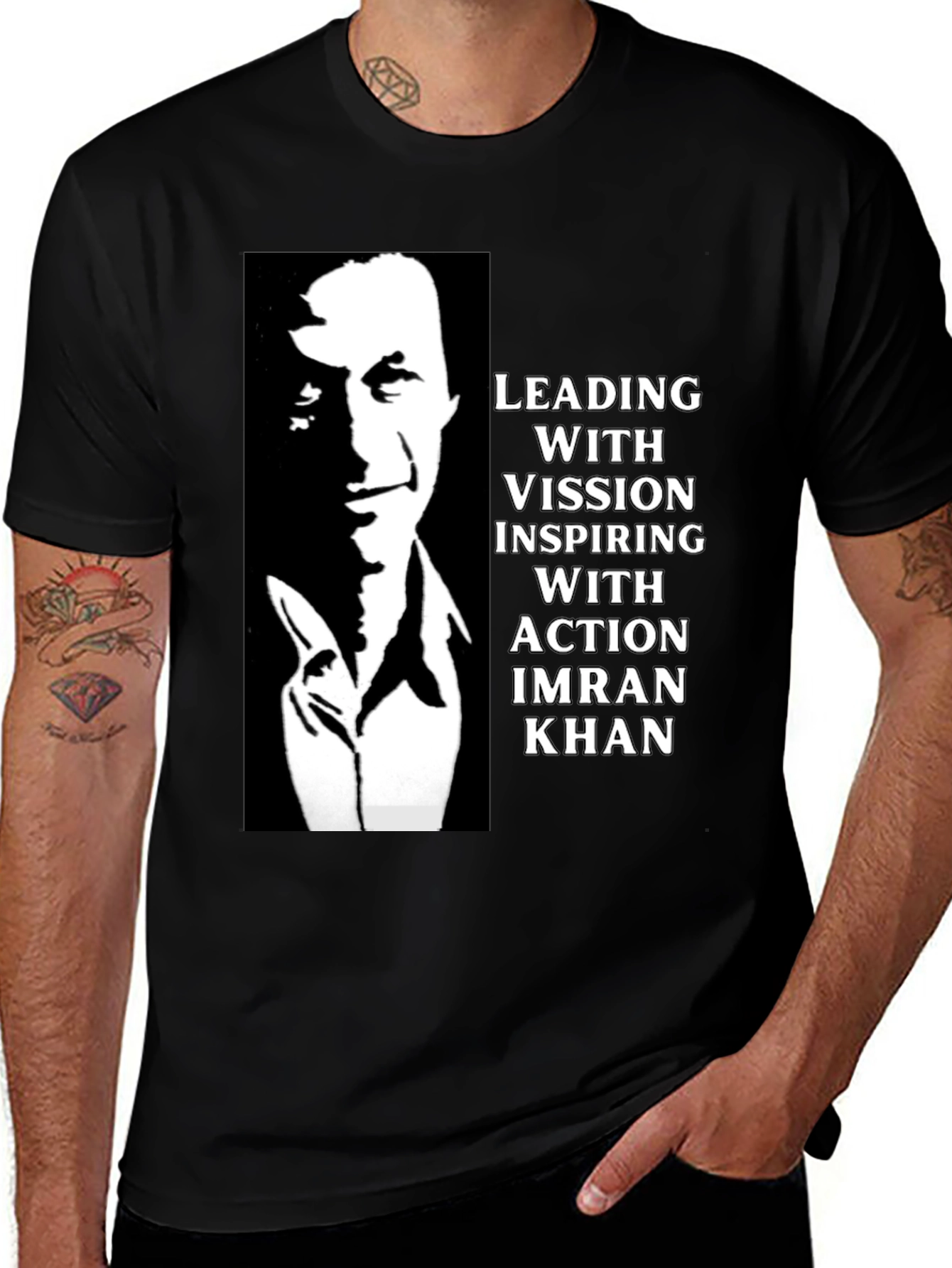 Imran Khan Leading with Vision Graphic T-Shirt