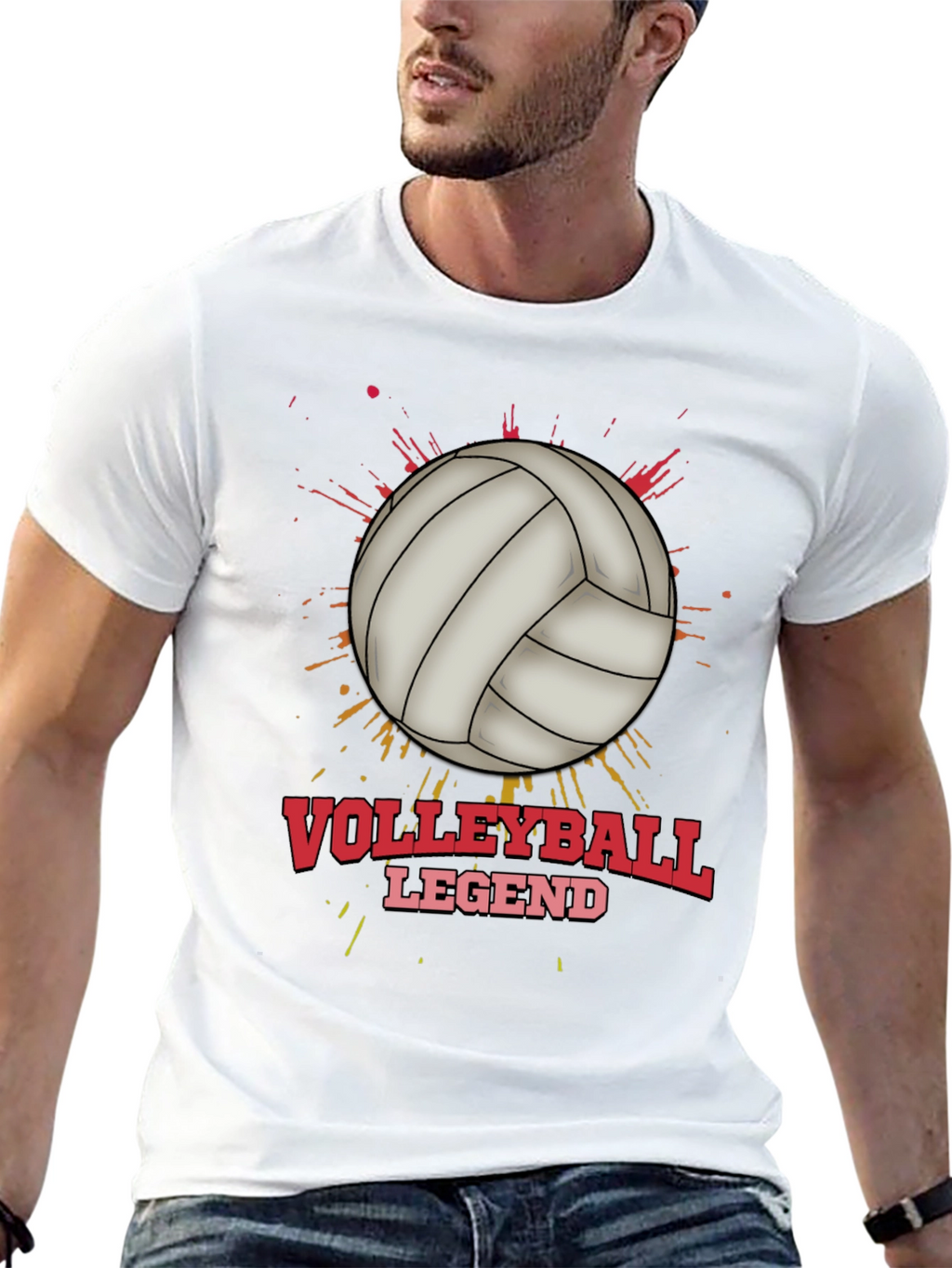 Volleyball Legend Graphic T-Shirt - Sporty Tee