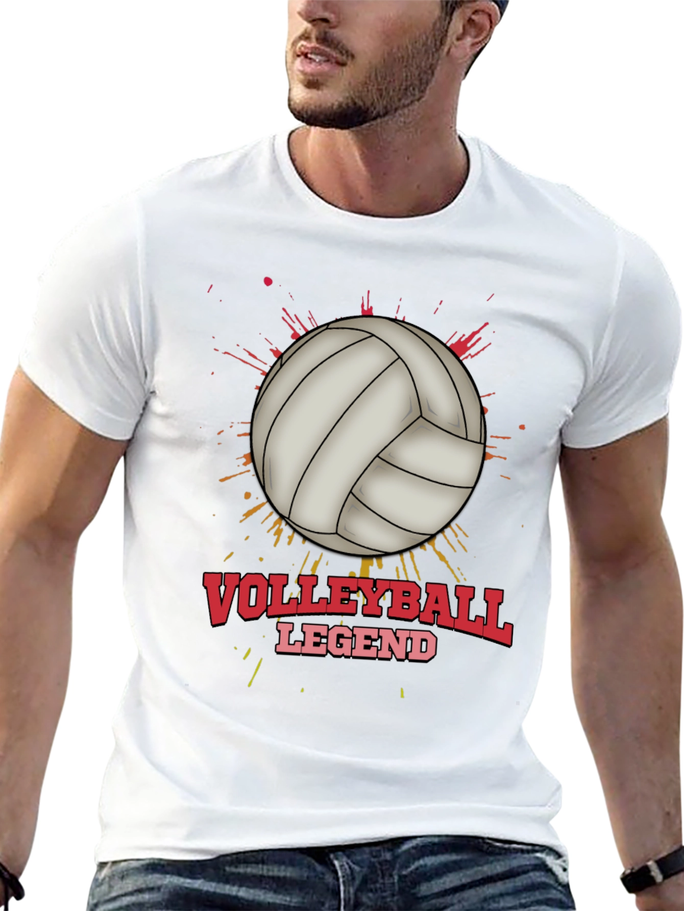 Volleyball Legend Graphic T-Shirt - Sporty Tee