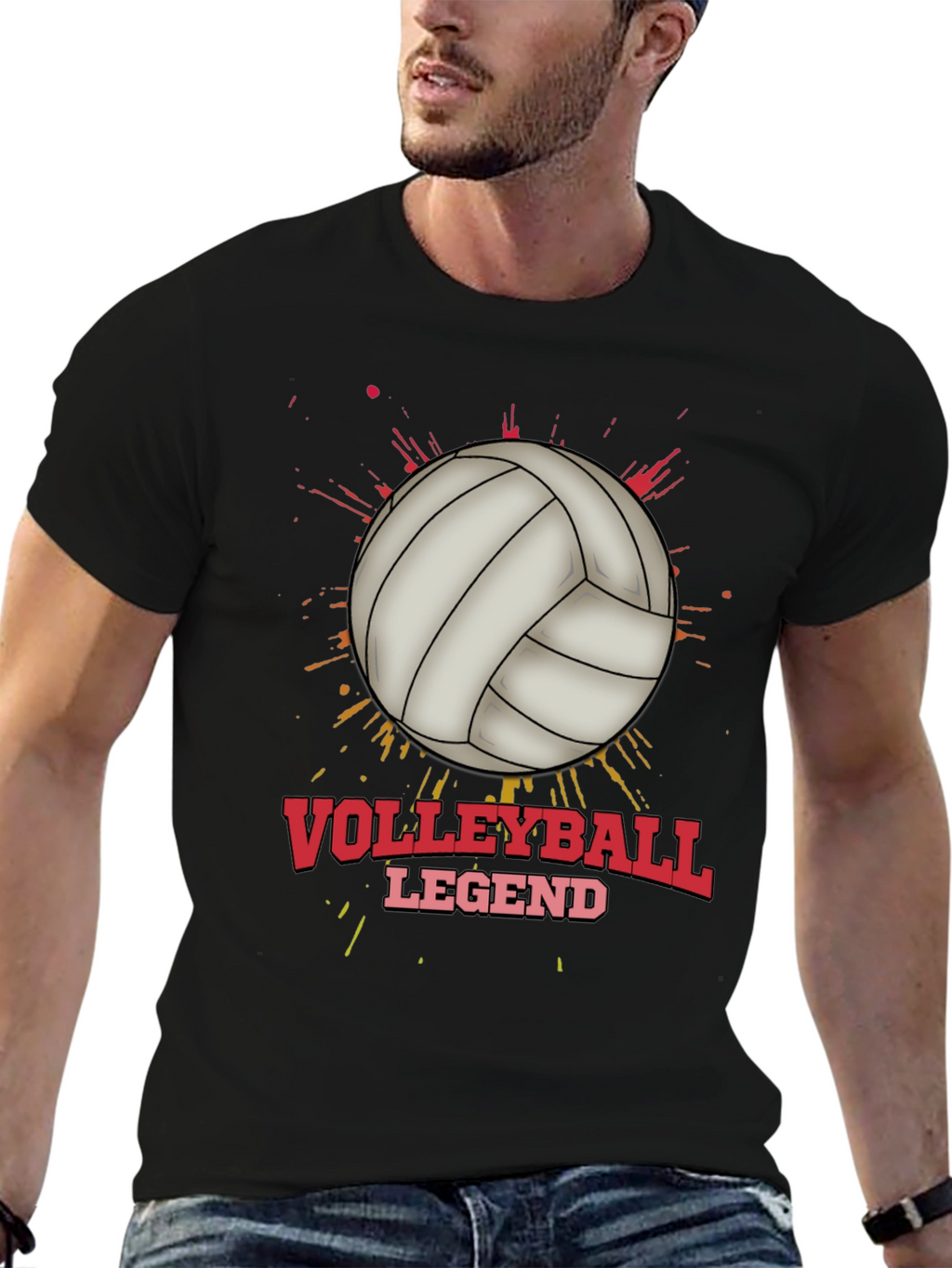 Volleyball Legend Graphic T-Shirt - Sporty Tee