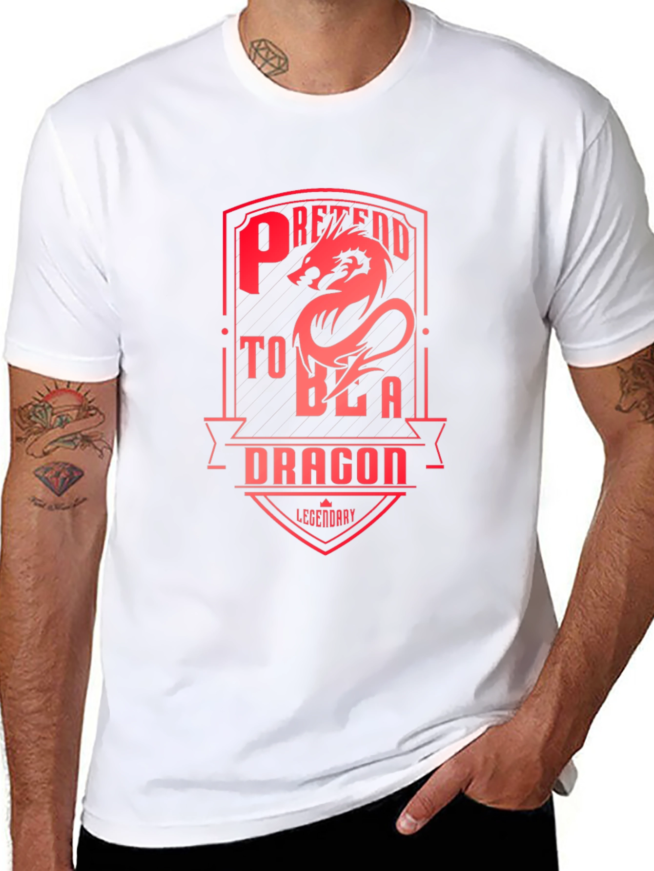 Pretend to Be a Dragon T-Shirt - Legendary Design