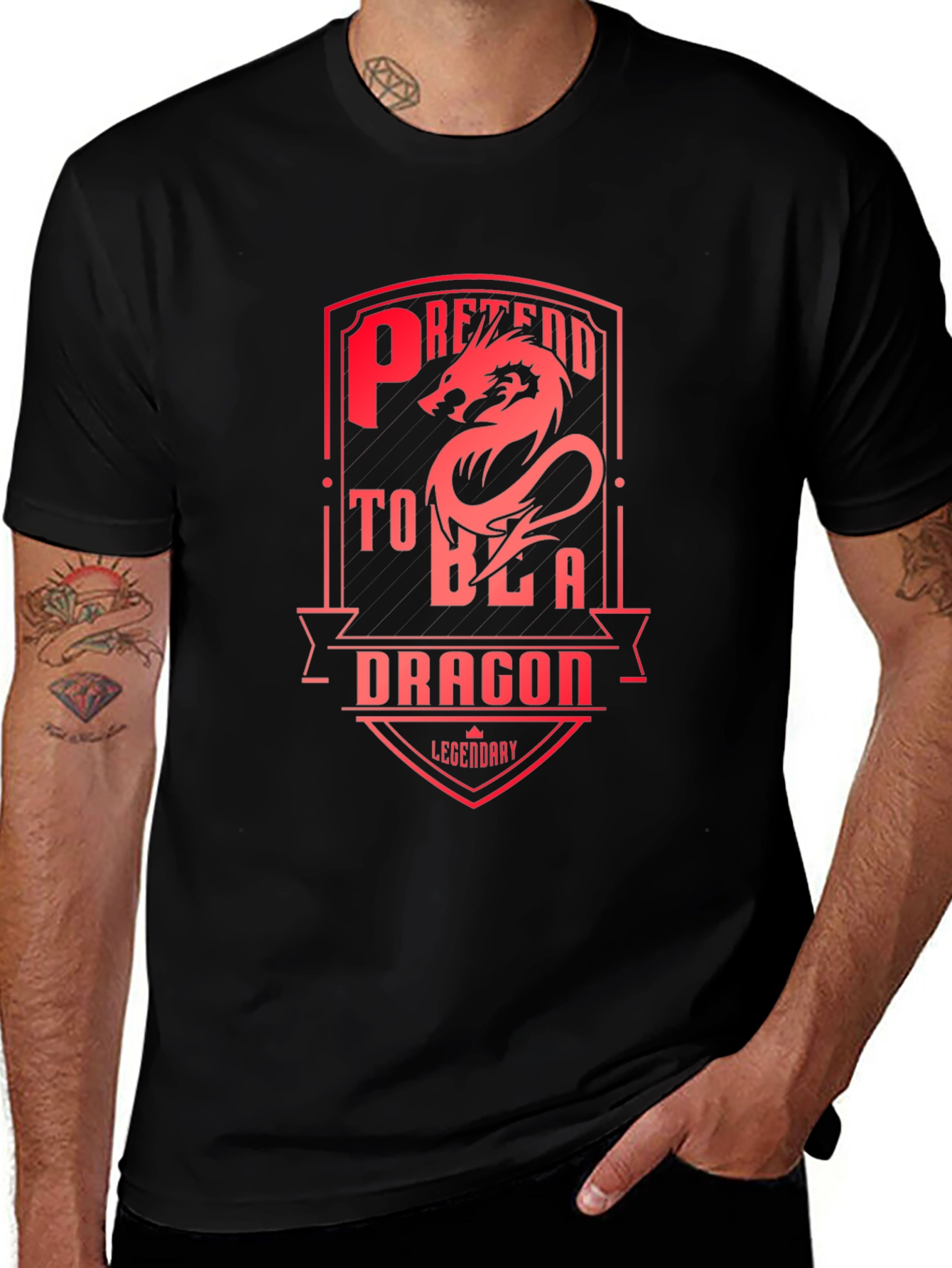 Pretend to Be a Dragon T-Shirt - Legendary Design
