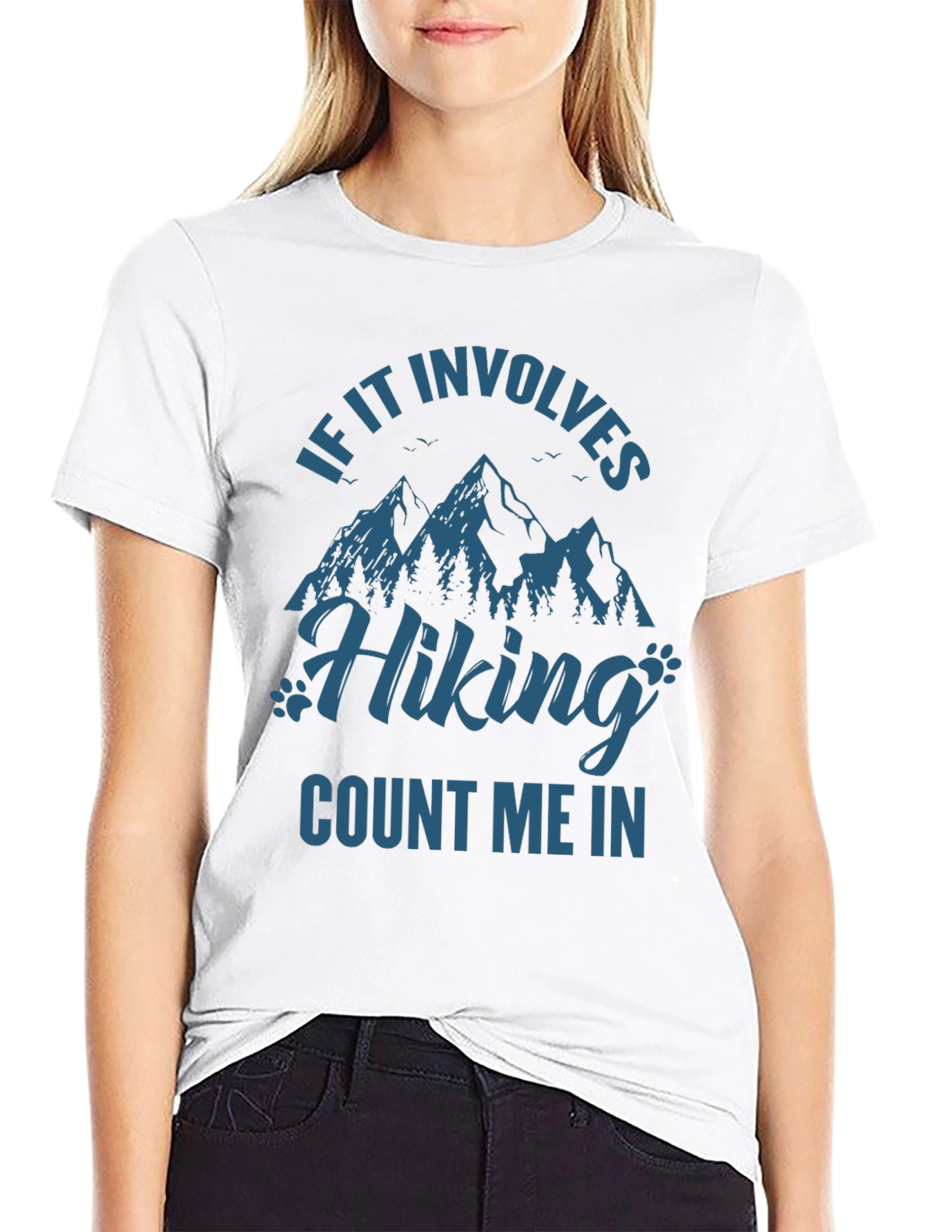 Hiking T-Shirt - Count Me In - Mountain Graphic Tee