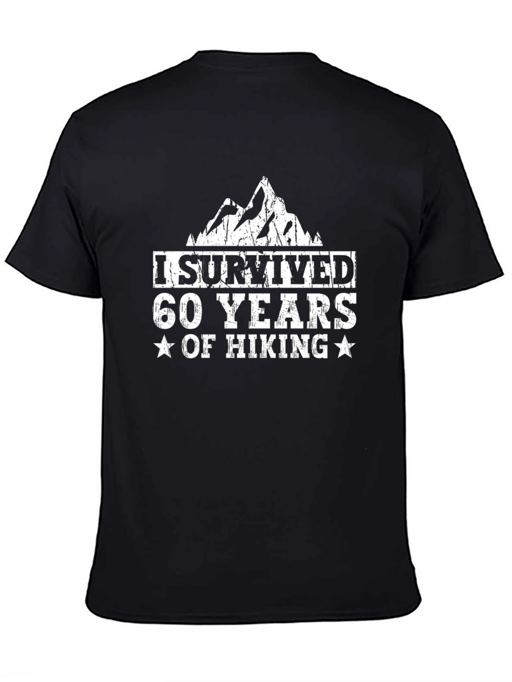I Survived 60 Years of Hiking Black Tee