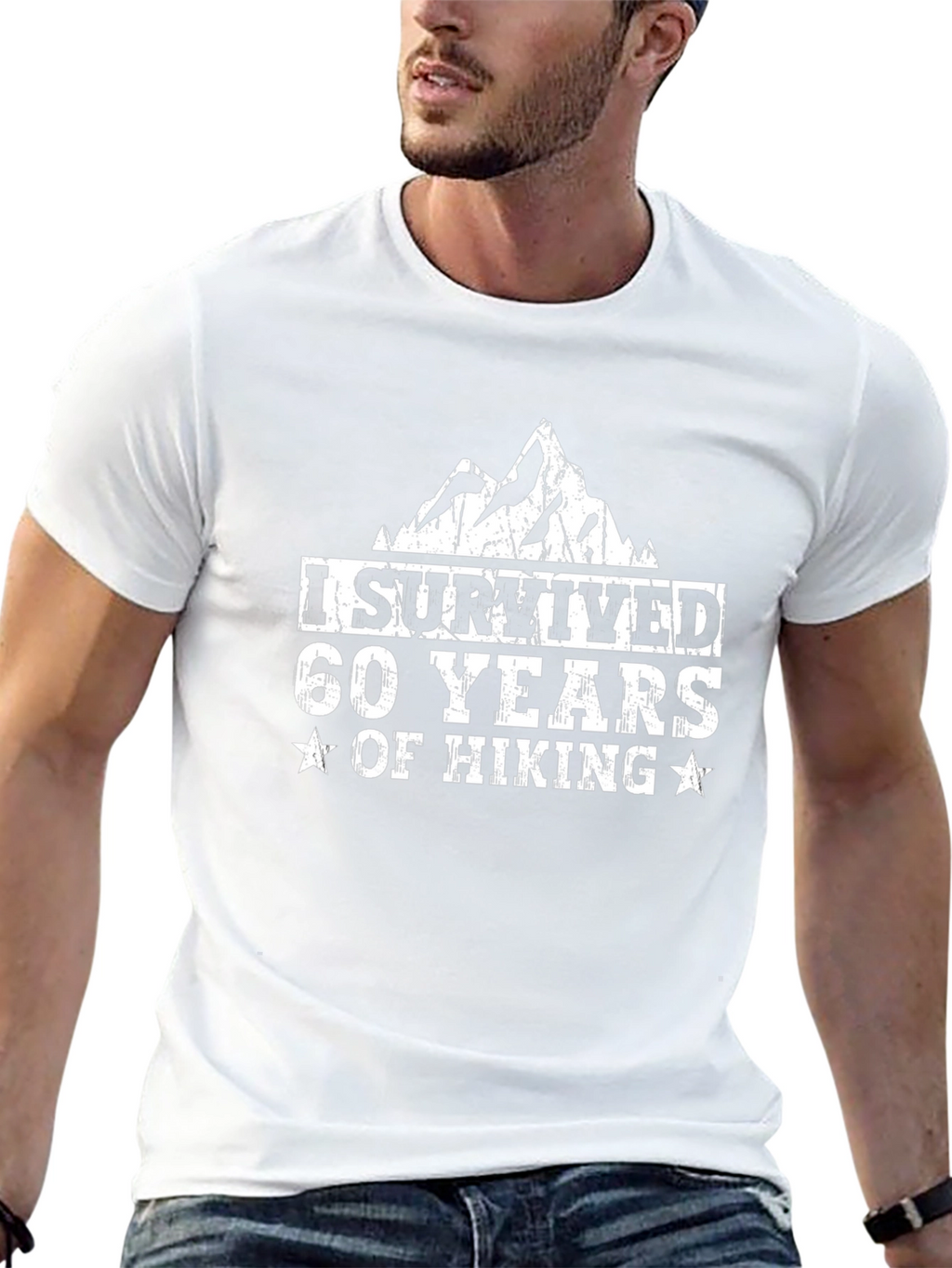 I Survived 60 Years of Hiking Black Tee