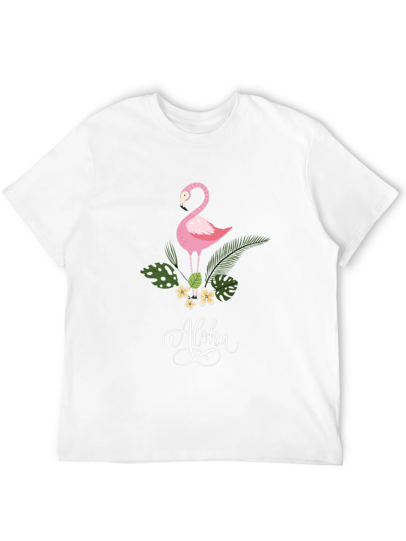 Aloha Flamingo Graphic T-Shirt