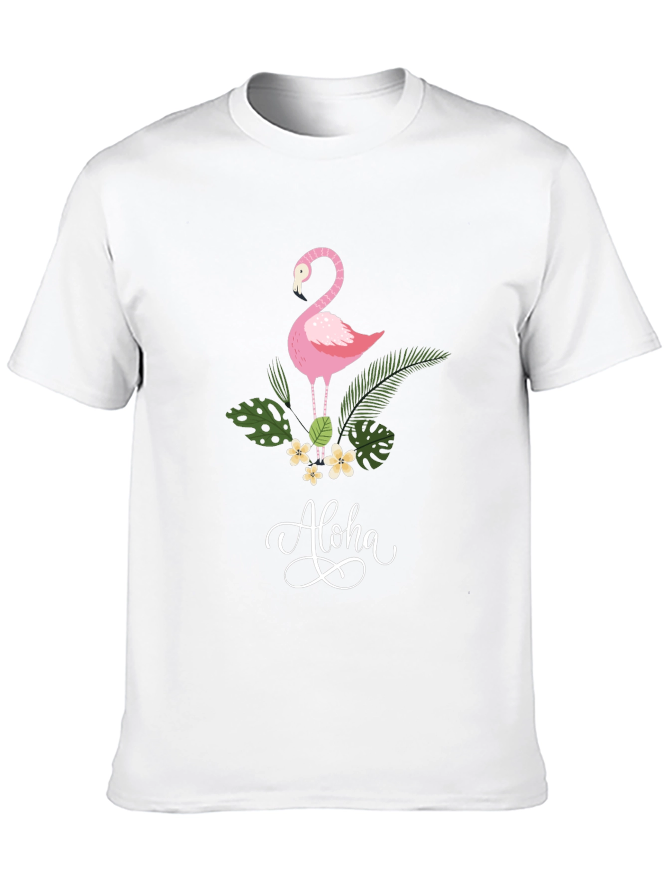 Aloha Flamingo Graphic T-Shirt