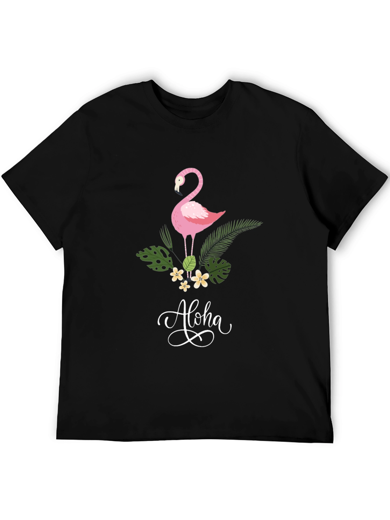 Aloha Flamingo Graphic T-Shirt