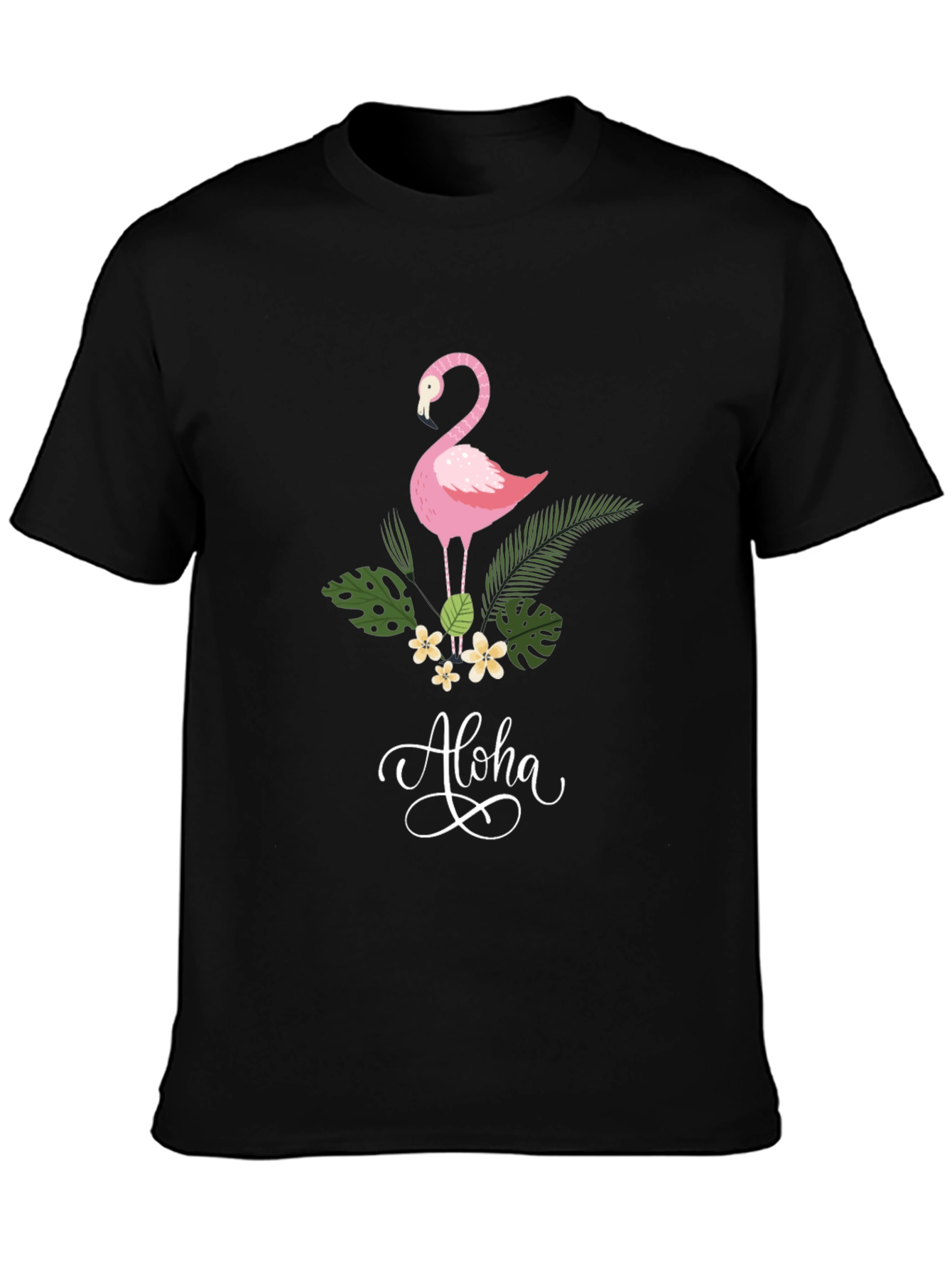 Aloha Flamingo Graphic T-Shirt