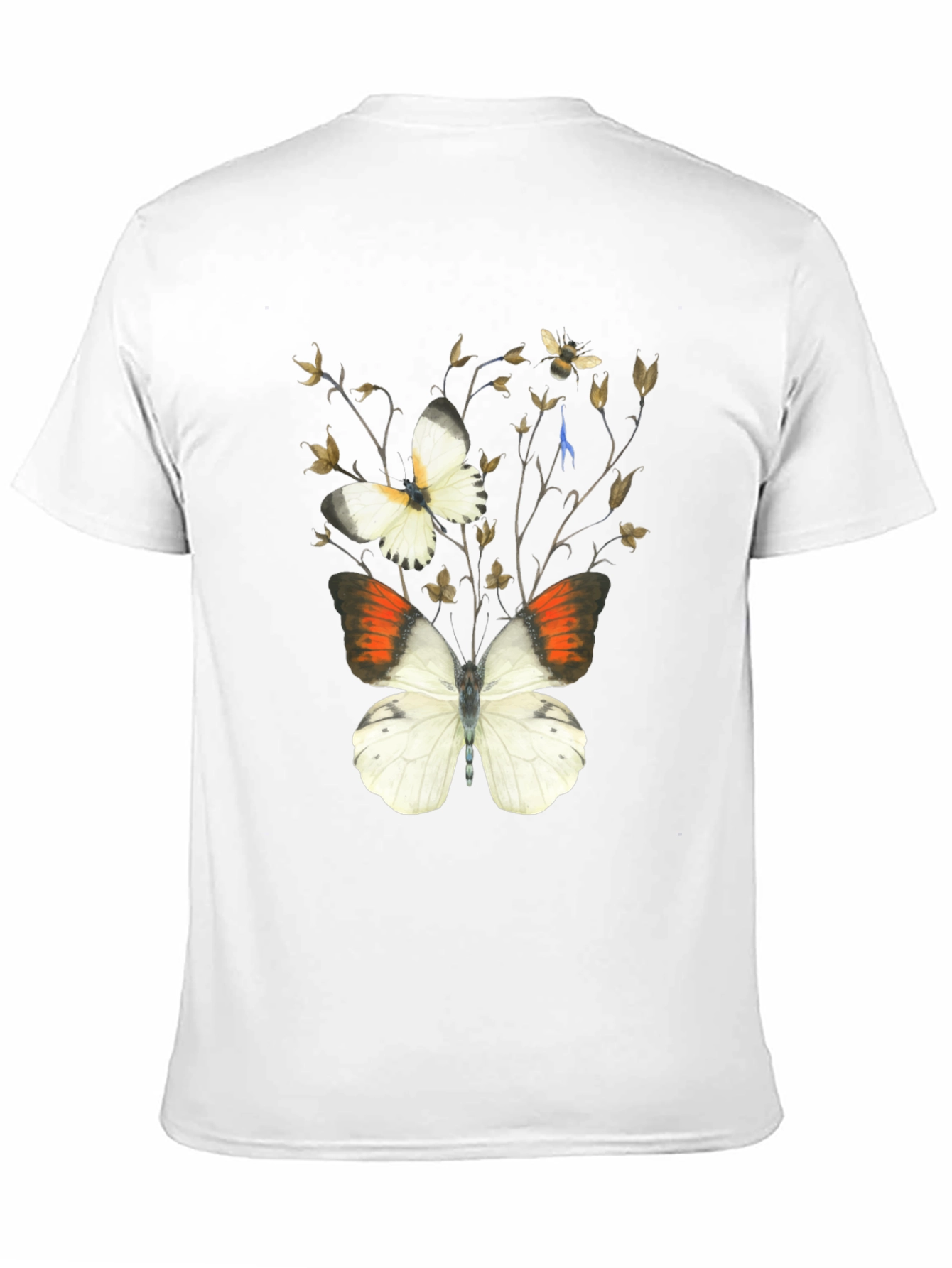 Butterfly Botanical Black T-Shirt