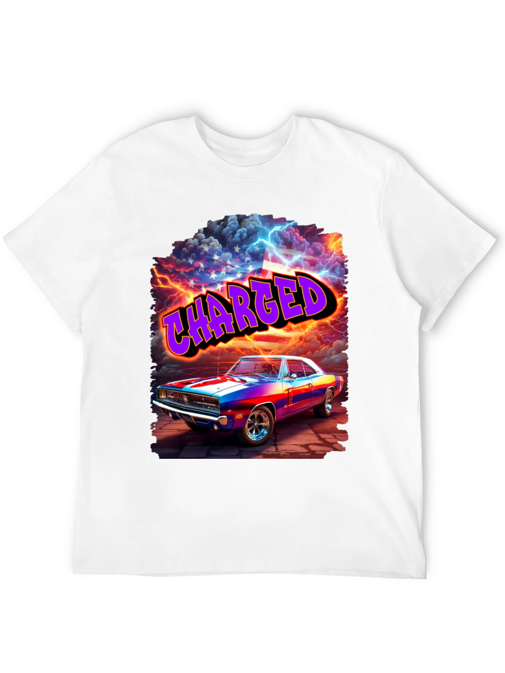 Charged Classic Car Graphic T-Shirt