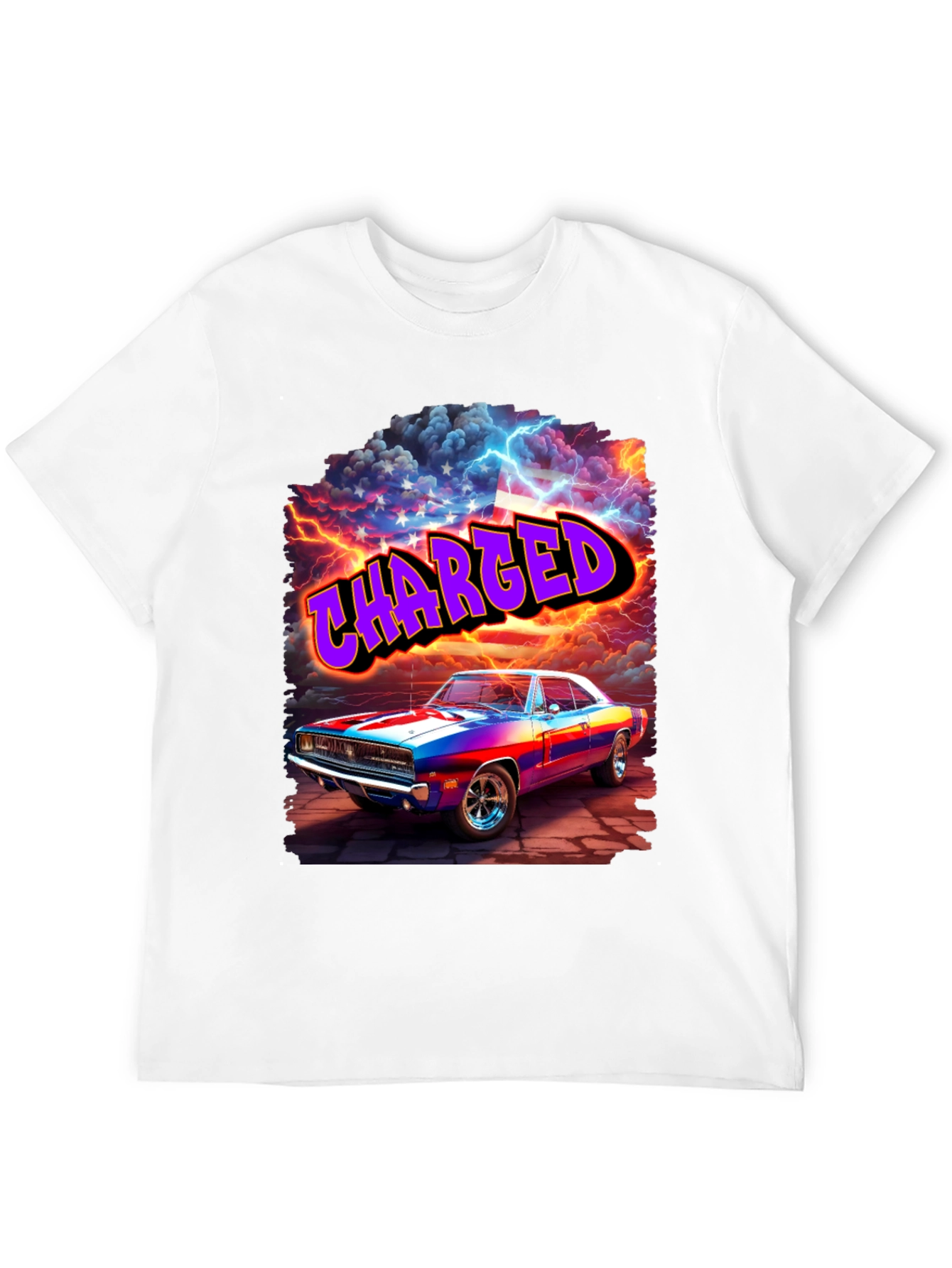 Charged Classic Car Graphic T-Shirt