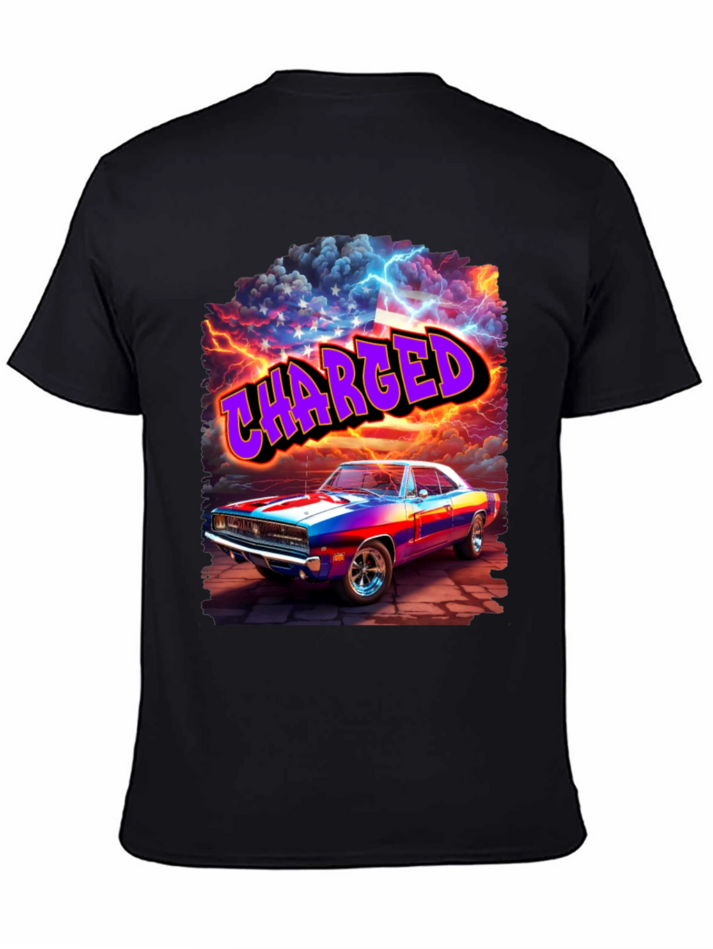 Charged Classic Car Graphic T-Shirt
