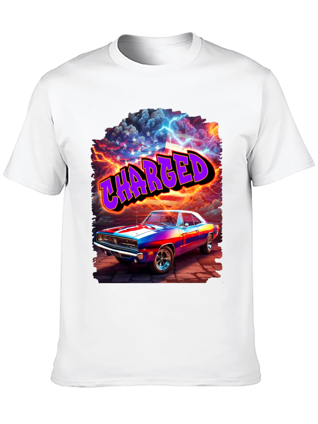 Charged Classic Car Graphic T-Shirt