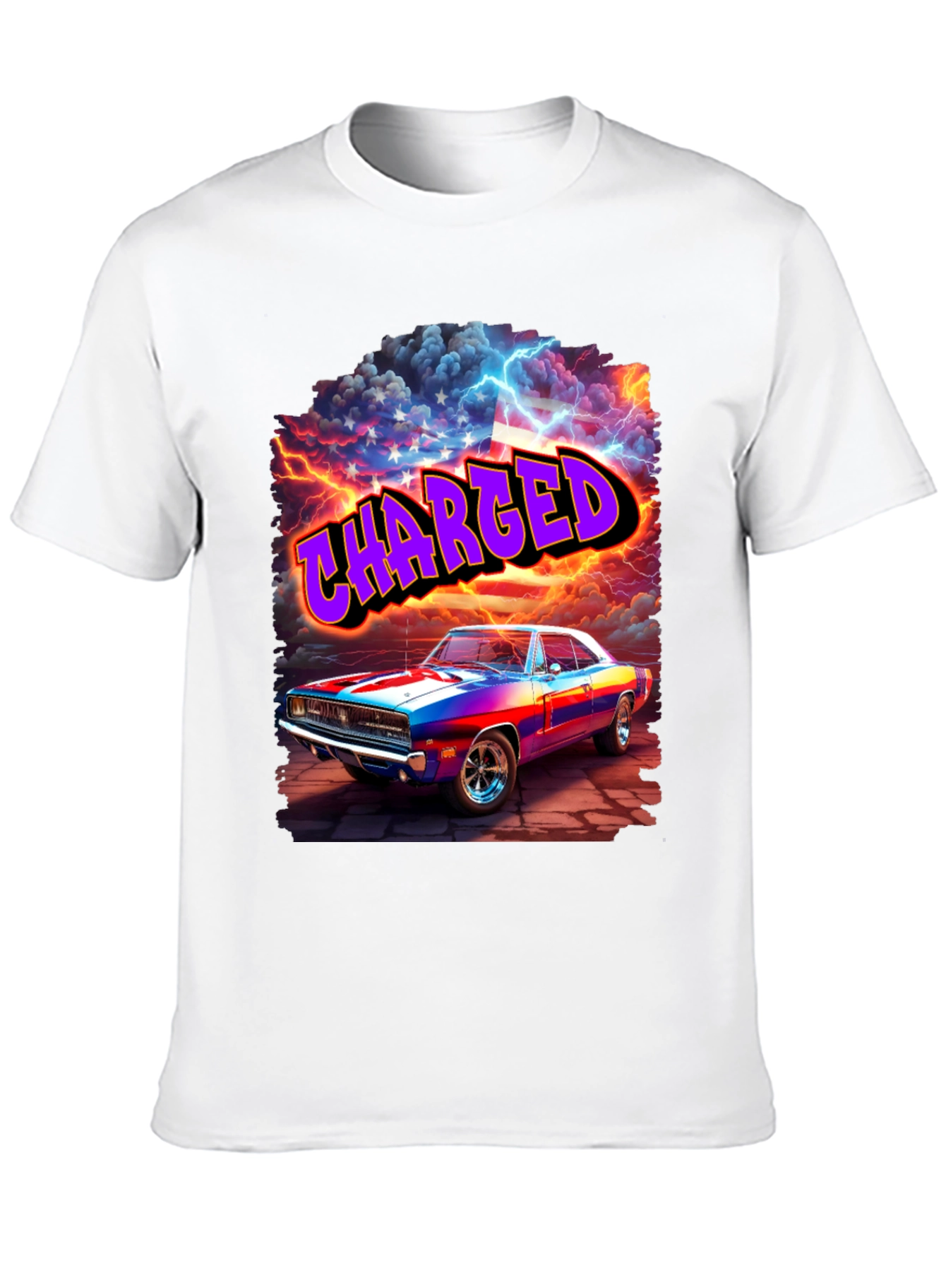 Charged Classic Car Graphic T-Shirt