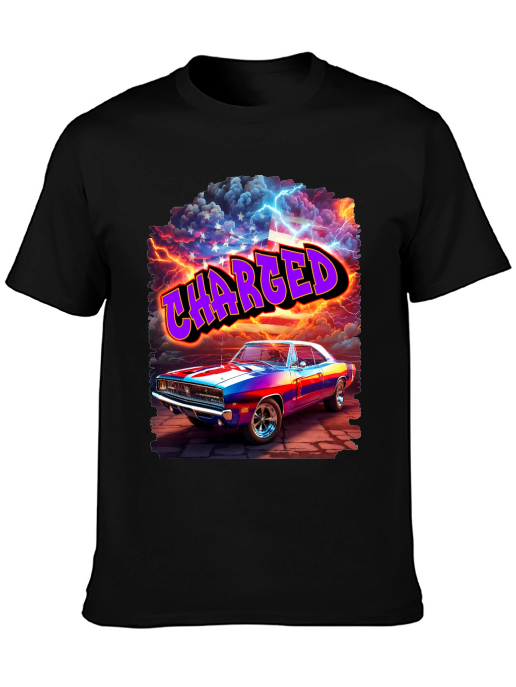 Charged Classic Car Graphic T-Shirt