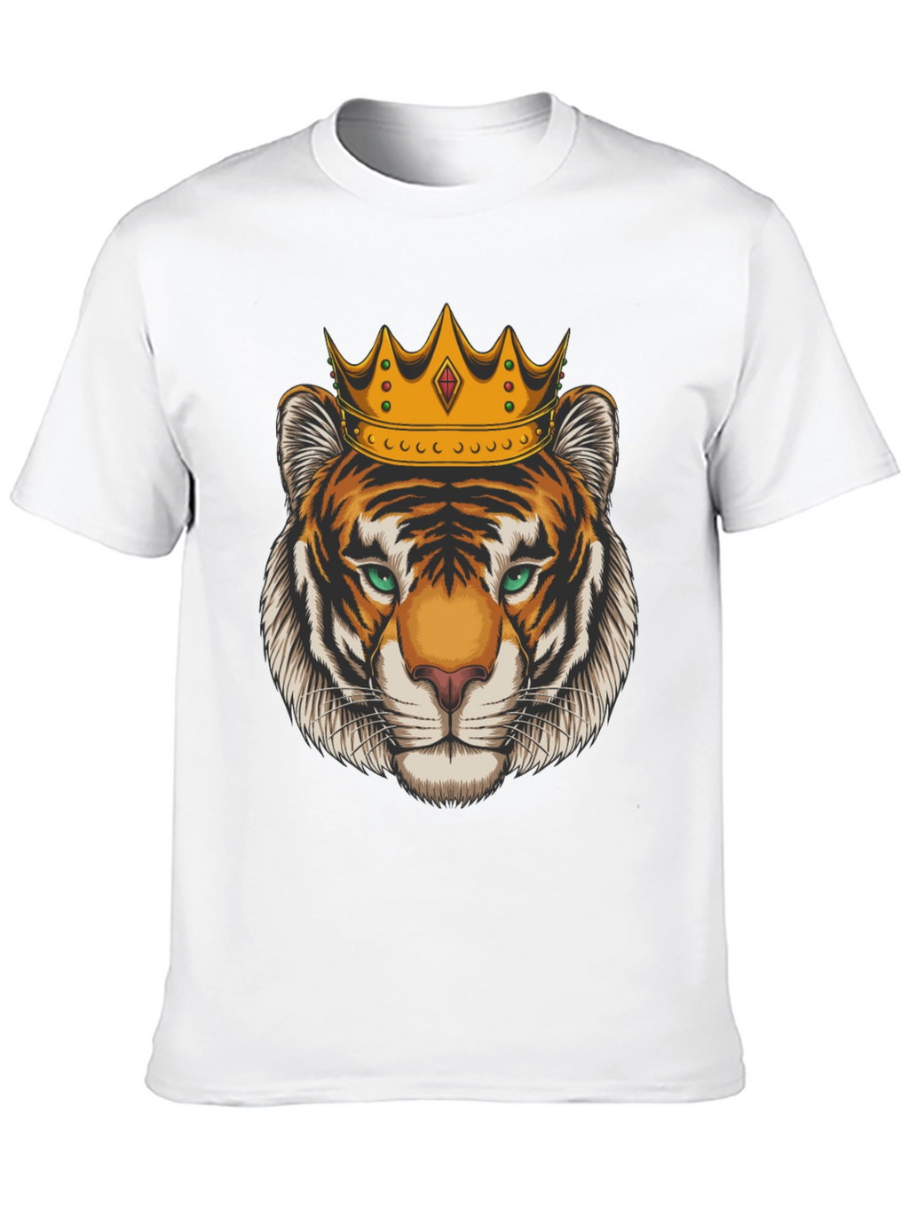 Tiger King Graphic Tee - Black Cotton T-Shirt