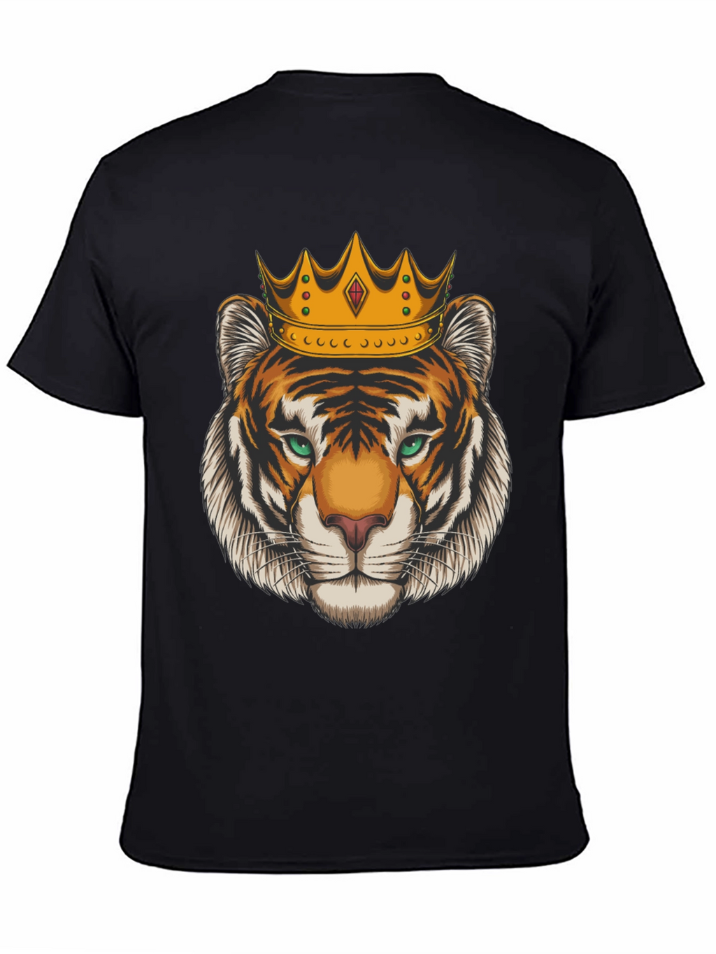 Tiger King Graphic Tee - Black Cotton T-Shirt