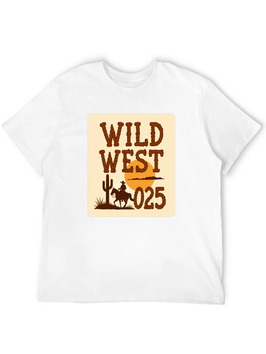 Wild West Graphic T-Shirt - Cowboy Design