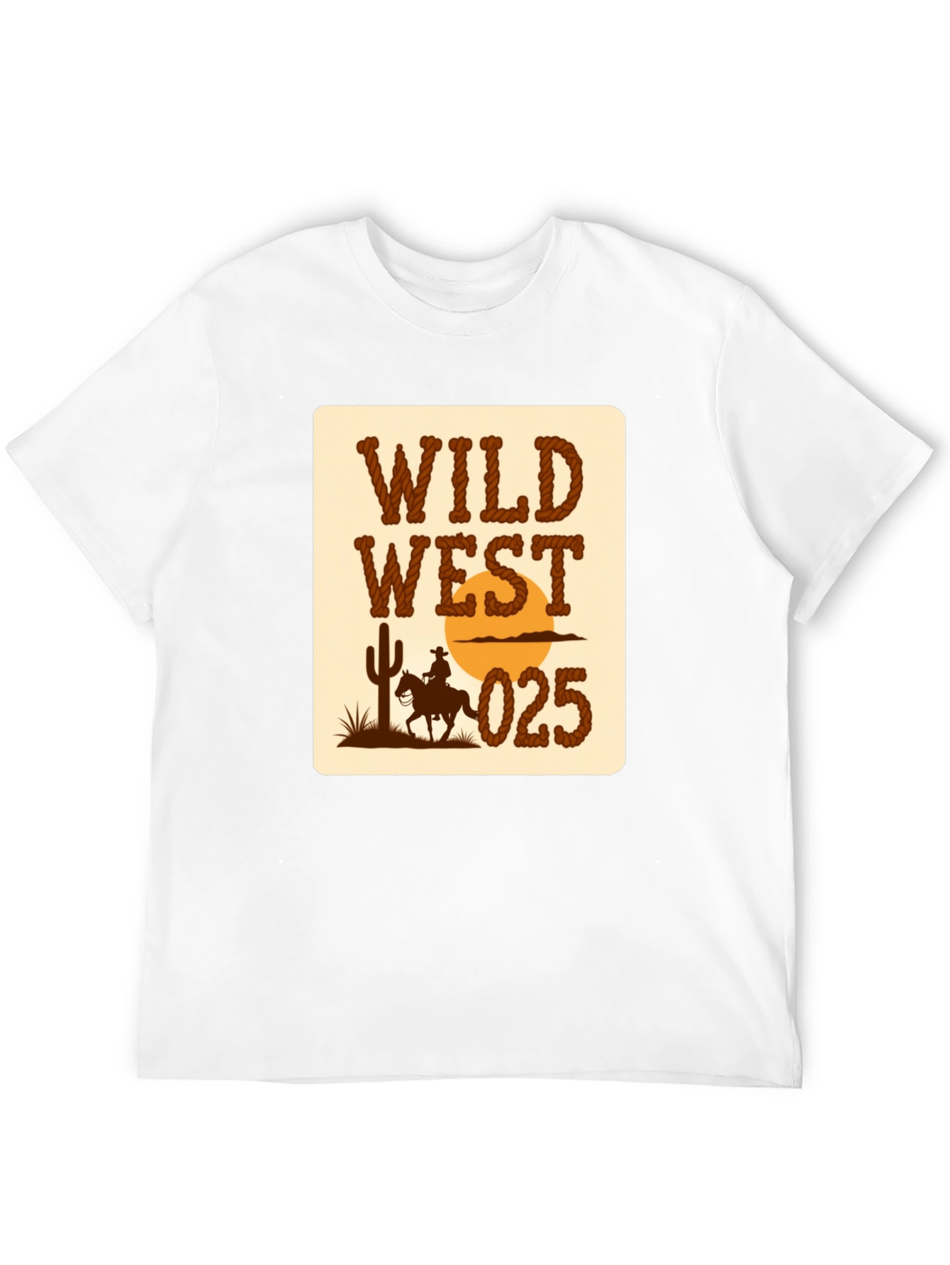 Wild West Graphic T-Shirt - Cowboy Design