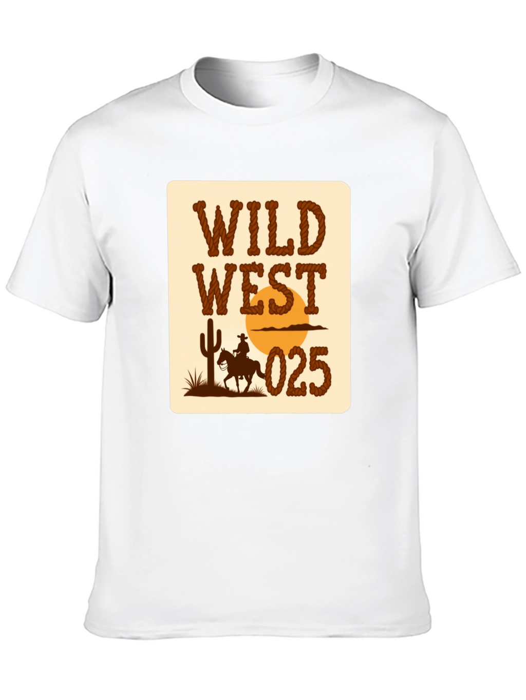Wild West Graphic T-Shirt - Cowboy Design