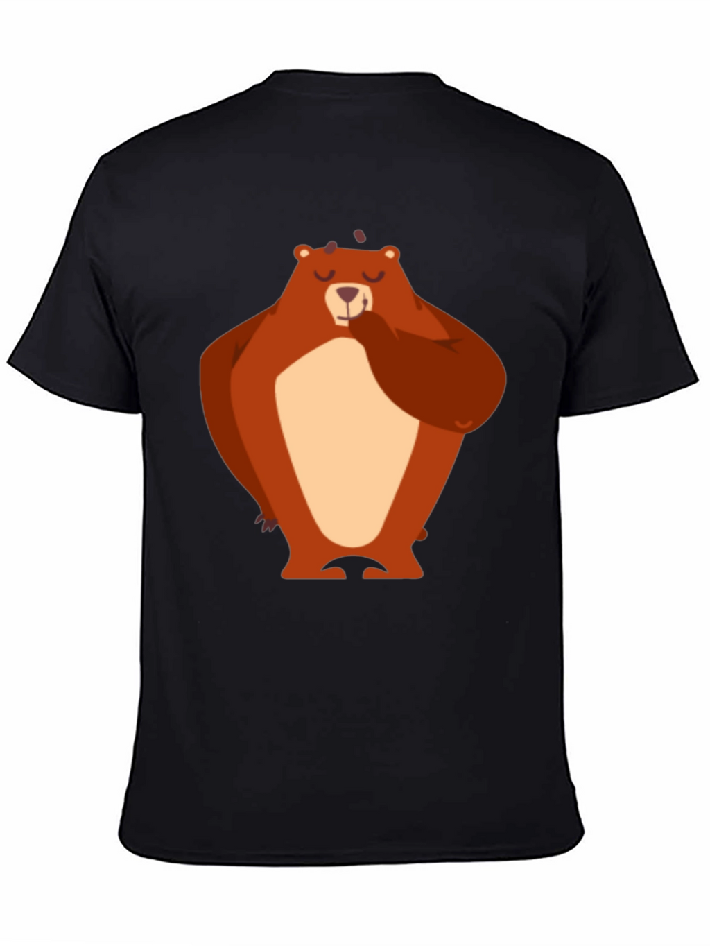 Bear Graphic T-Shirt - Black Cotton Tee