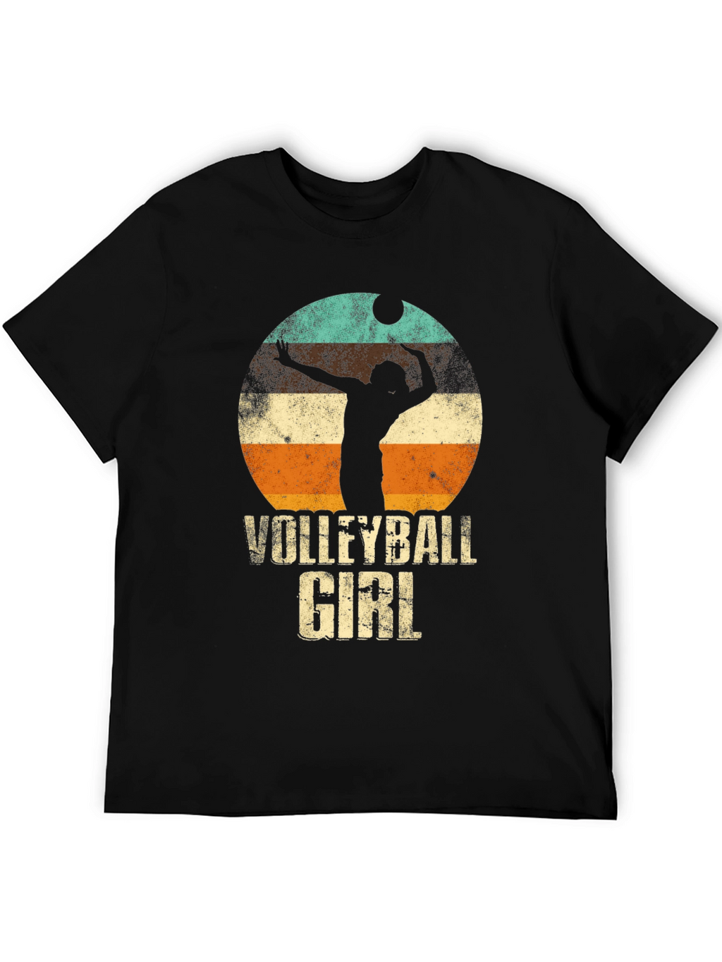 Volleyball Girl Retro Graphic T-Shirt
