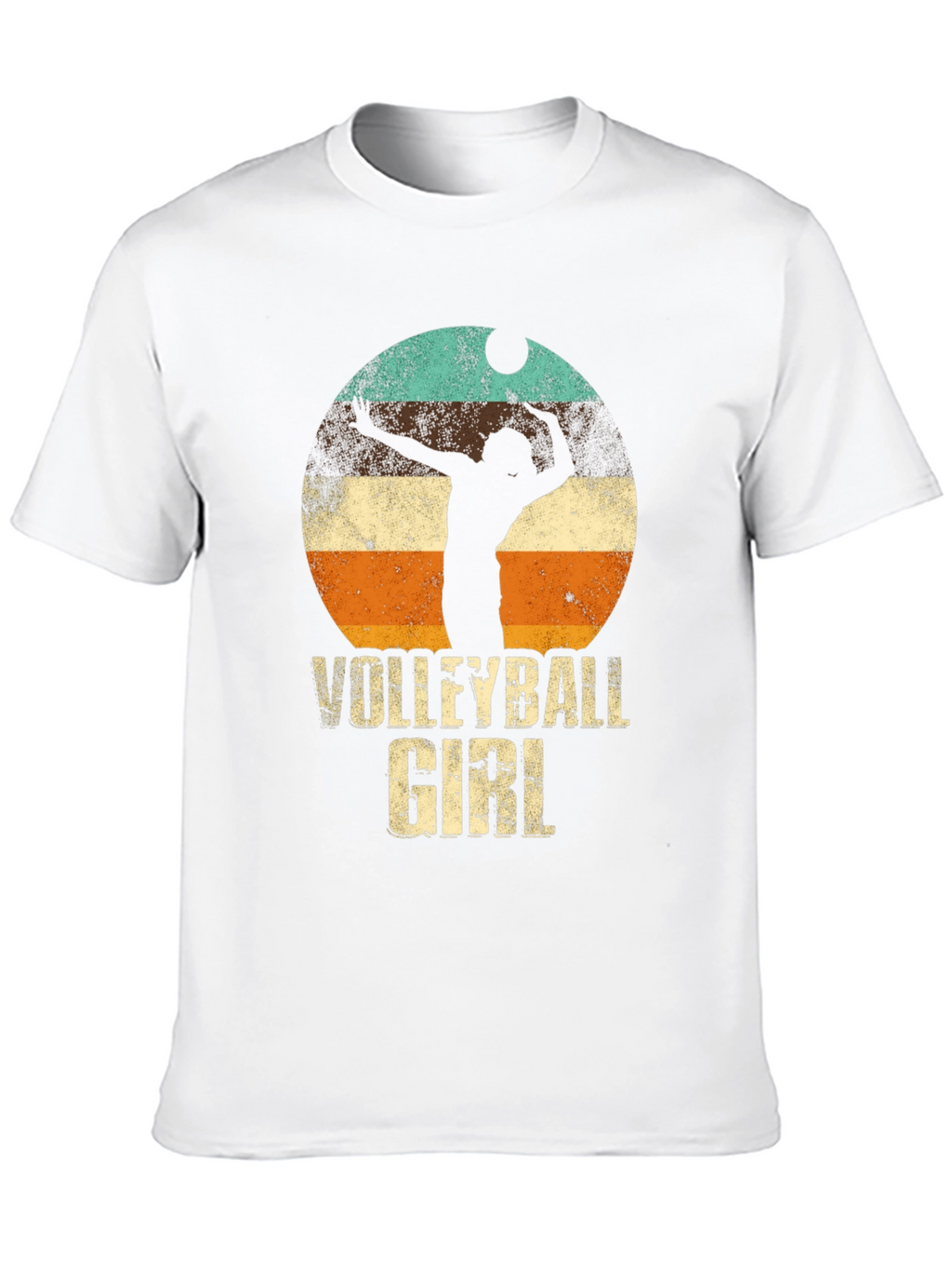 Volleyball Girl Retro Graphic T-Shirt
