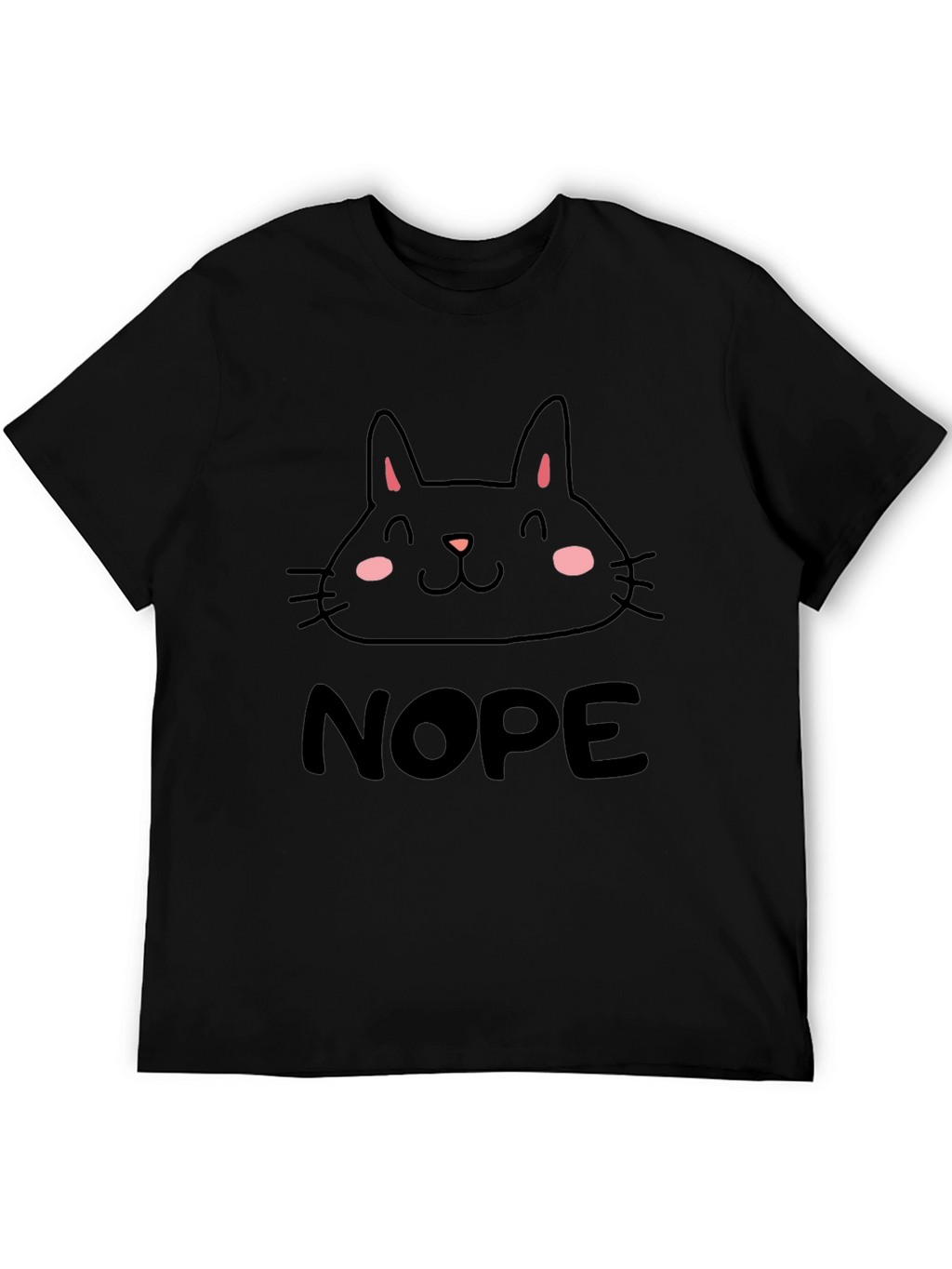 Cute Cat Nope Graphic T-Shirt