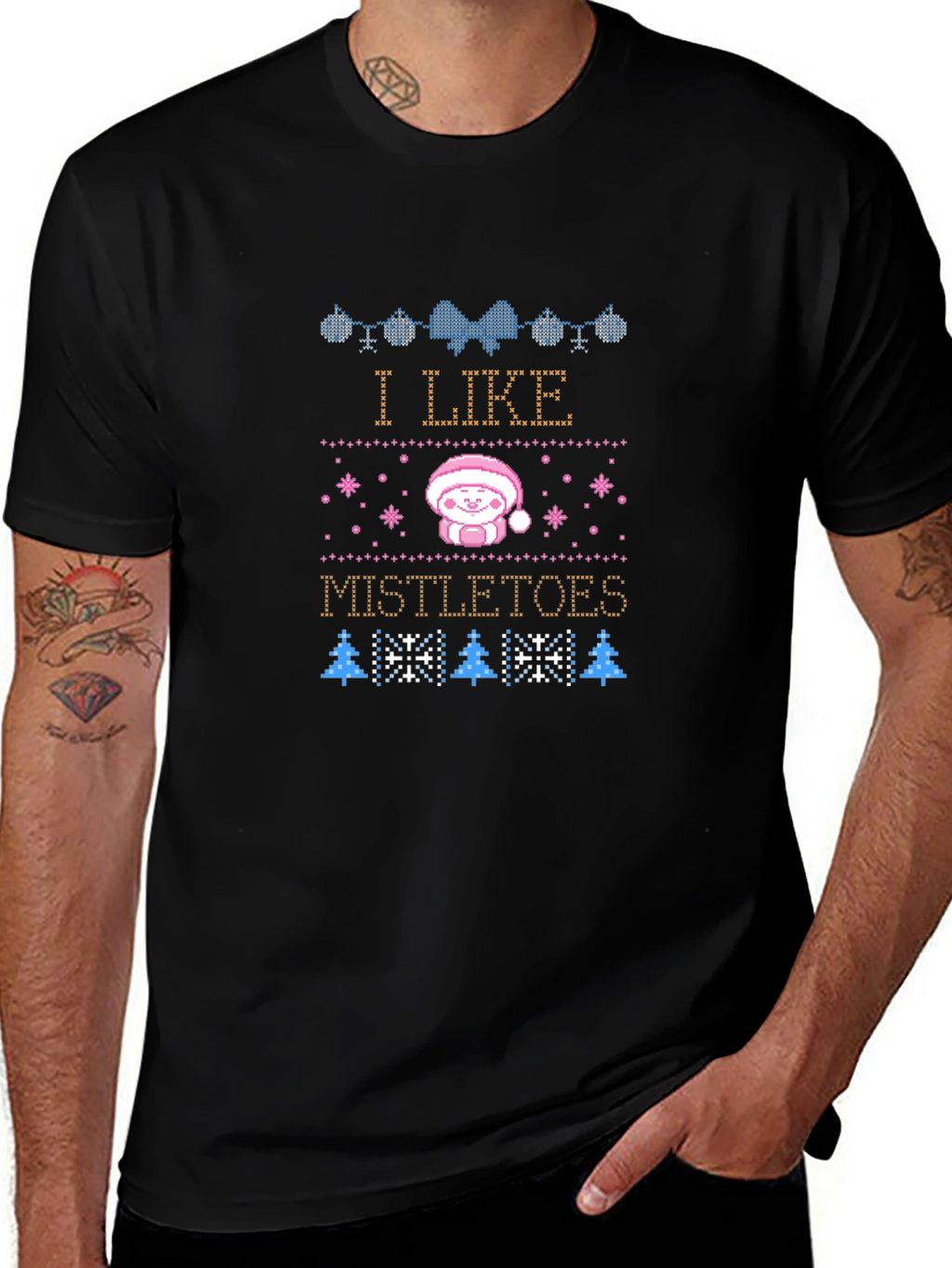 I Like Mistletoes Christmas Graphic T-Shirt