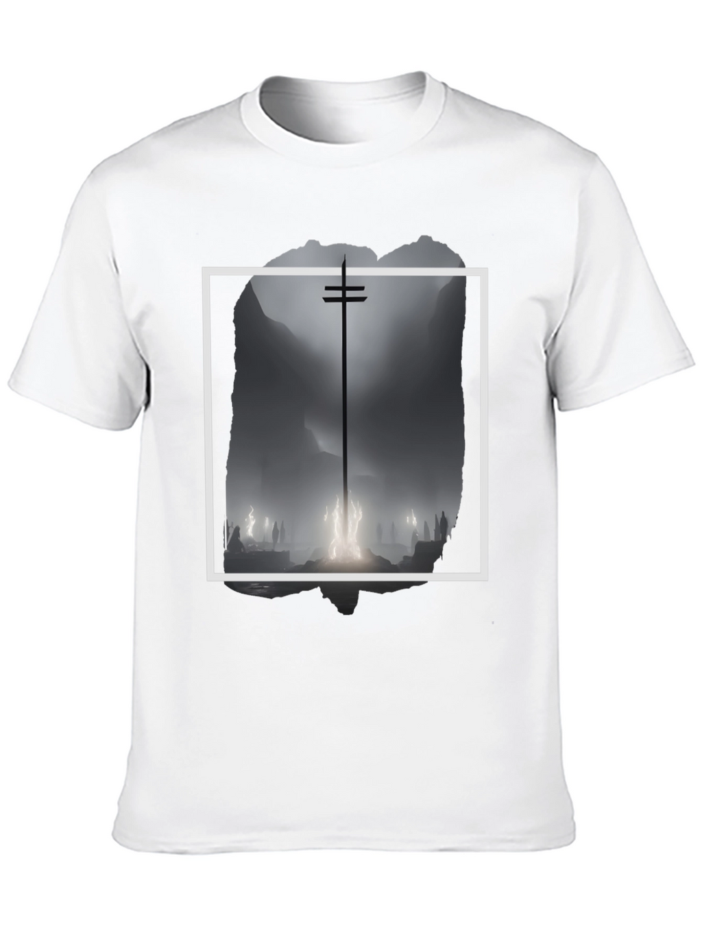 Mystic Silhouette Graphic Tee - Black
