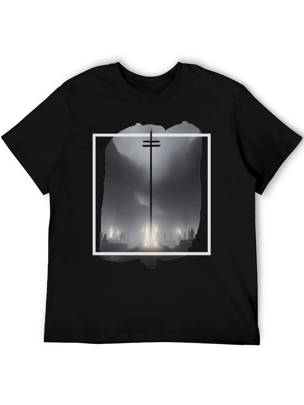 Mystic Silhouette Graphic Tee - Black